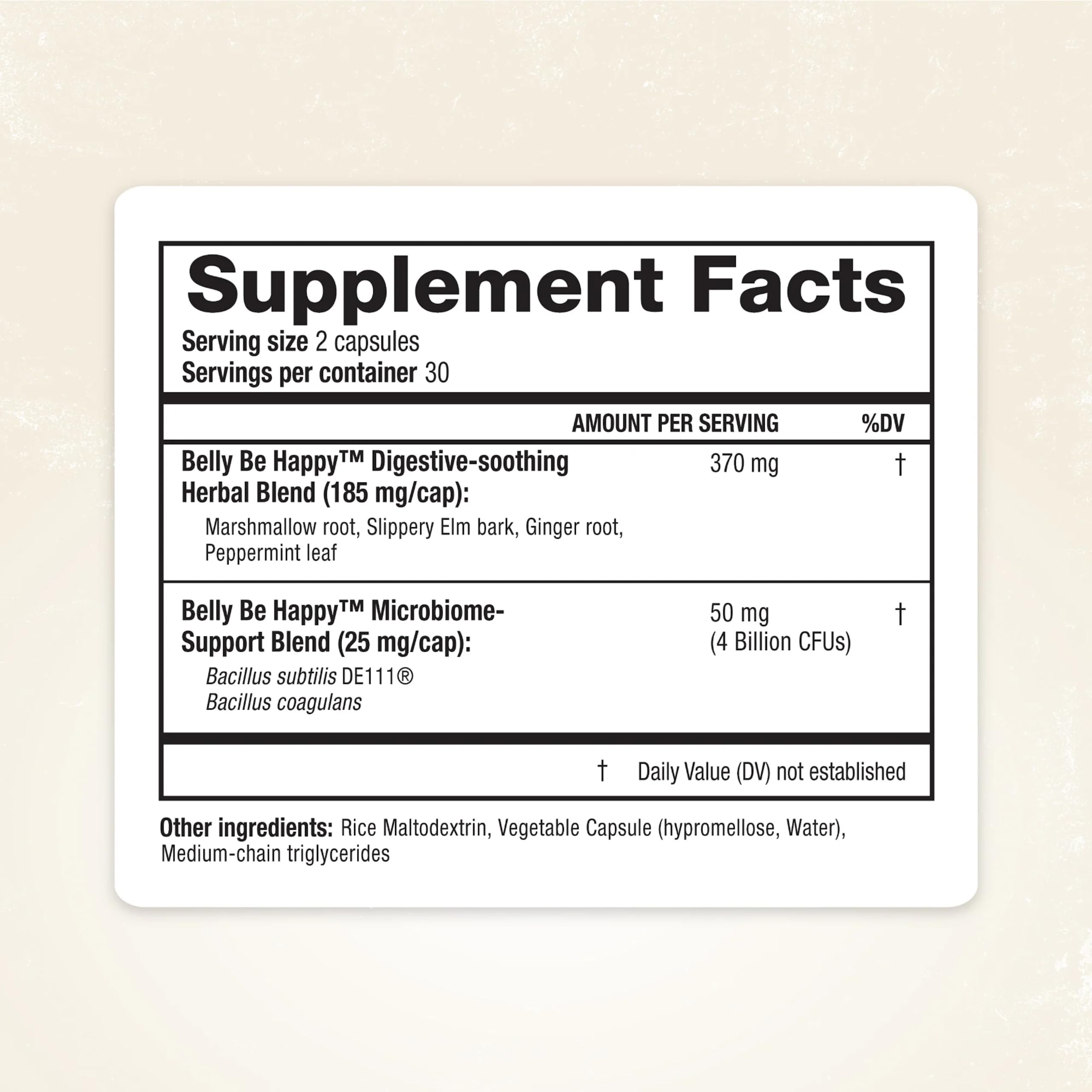 RidgeCrest Herbals Belly Be Happy - 60 Capsules - Digestive Comfort Support - Non-GMO RidgeCrest HerbalsAu supplements