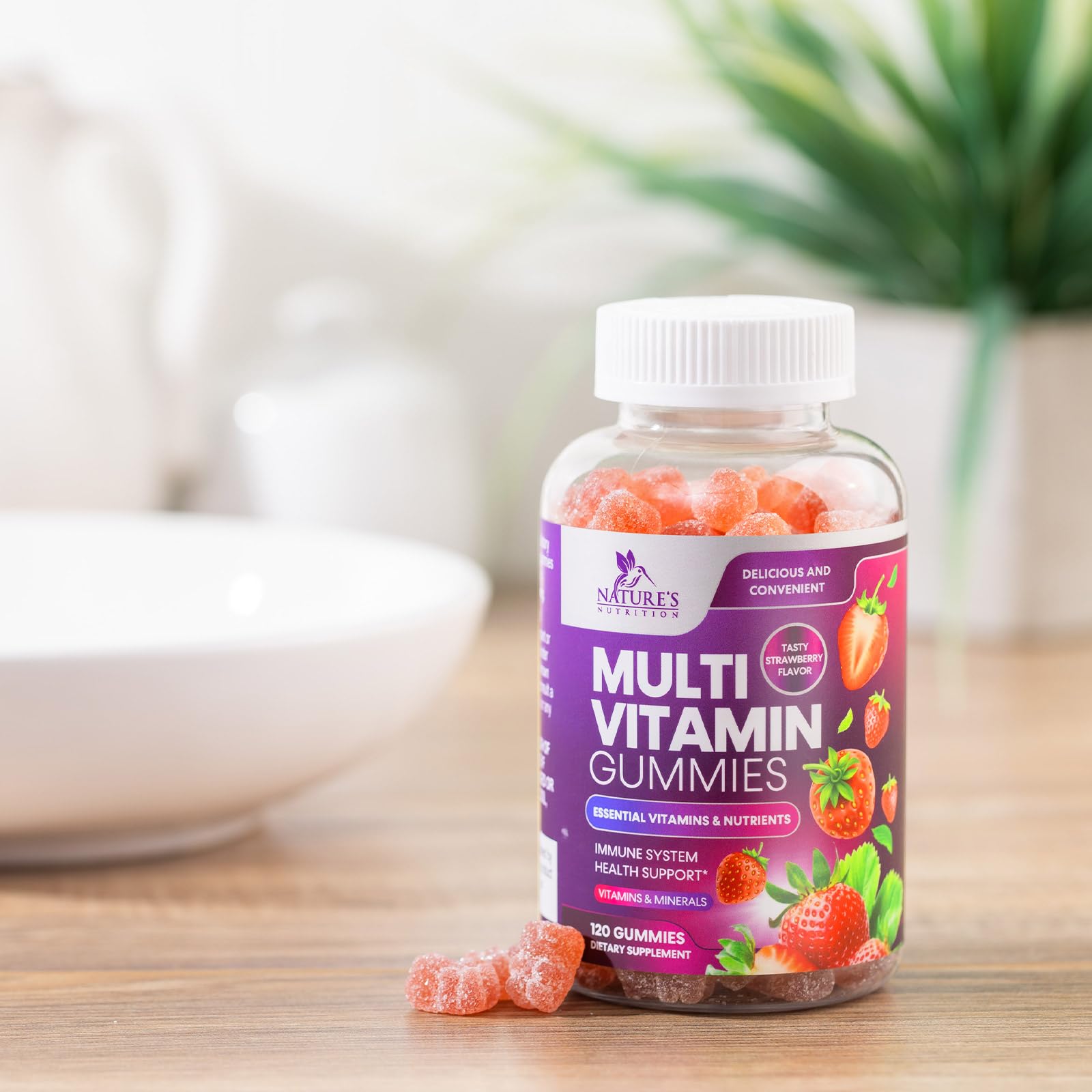Multivitamin Gummies for Adults - Daily Adult Multivitamins Gummy with Vitamins A, C, D, B12 for Women & Men Nature's NutritionAu supplements