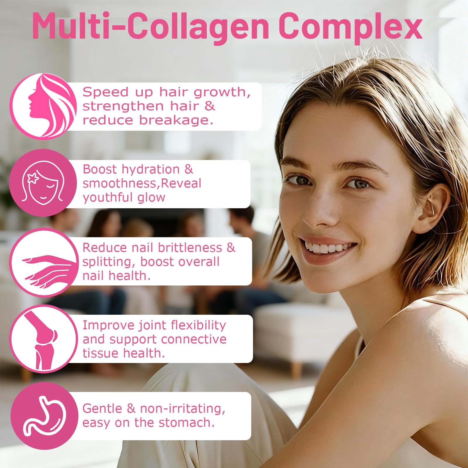 JUIWEFKK Hydrolyzed Collagen Peptides Liquid Organic Collagen Complex w. Biotin, Vitamin C & Hyaluronic Acid, Liquid Collagen Types I, II, III, IV, V for Hair, Skin, Nails & Joint Healthd JUIWEFKKAu supplements
