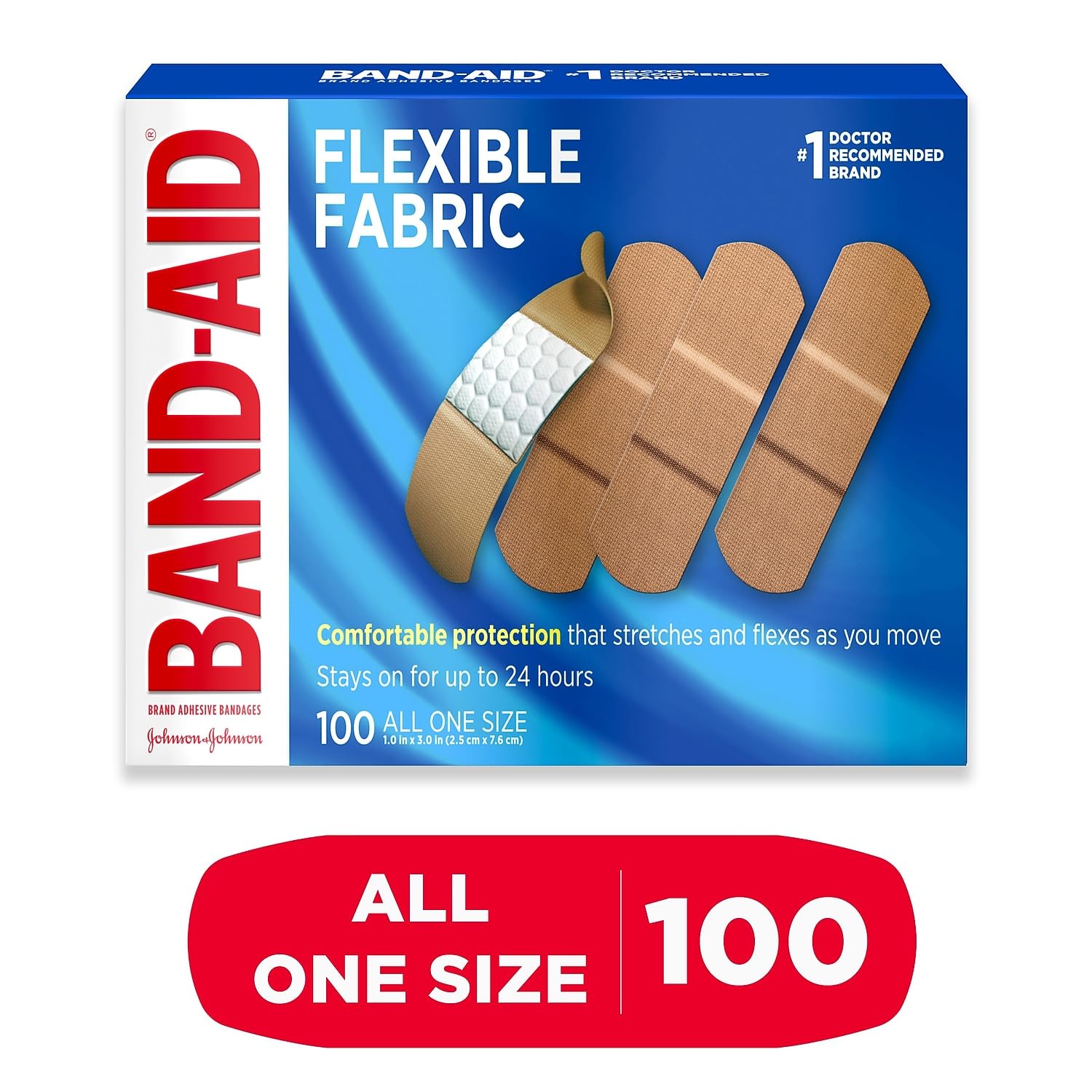 Band-Aid Brand Flexible Fabric Adhesive Bandages for Wound Care and First Band-AidUS supplements