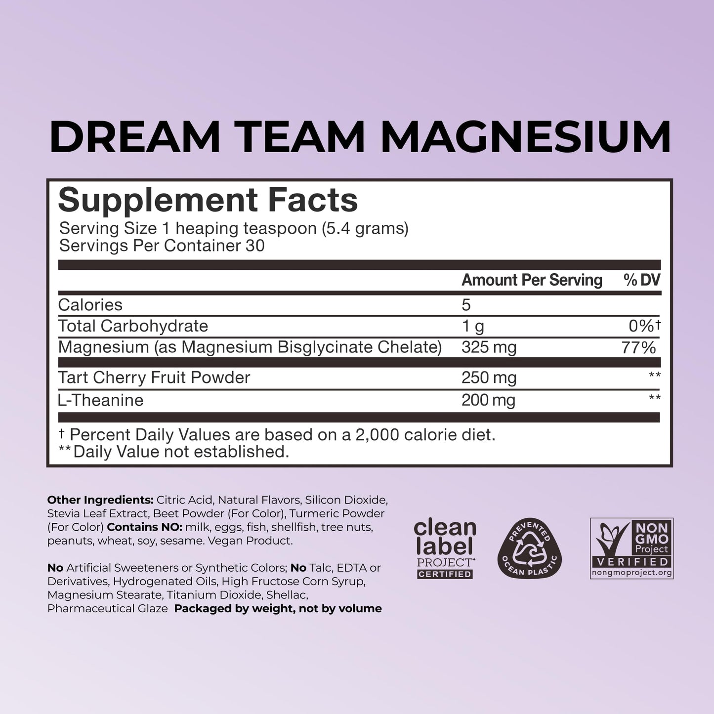 Hum Nutrition Dream Team Magnesium Bisglycinate Powder, L Theanine & Tart Cherry Magnesium Supplement Drink Mix, Support Rest, Relaxation & Sleep Routine, Gluten Free, Vegan, Cherry Lemon, 30 Servings HUMUS supplements