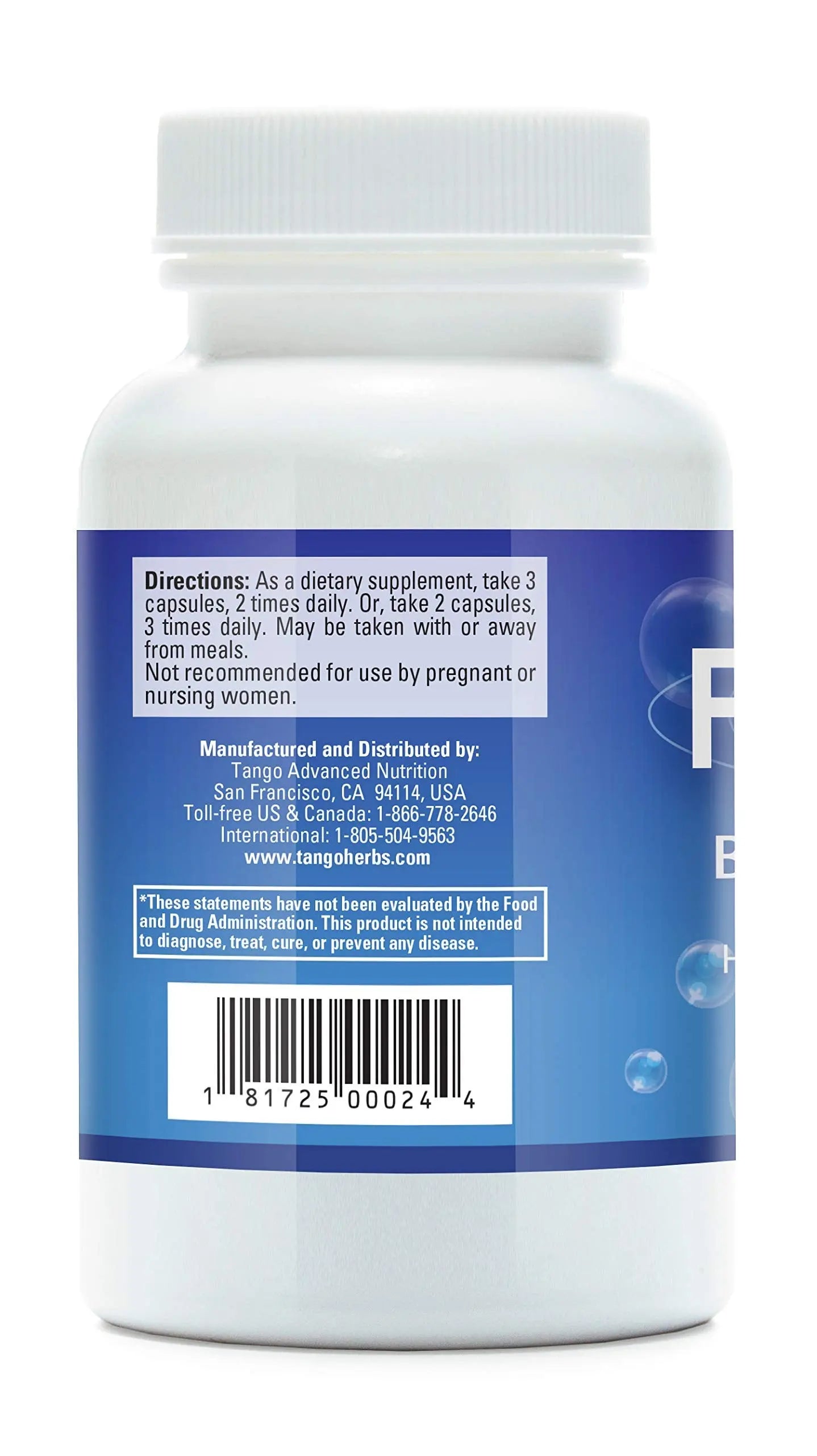 Tango FloControl Natural Bladder Support Supplement Promotes Healthy Bladder Control and Comfort (180 Vegetarian Capsules) TangoAu supplements