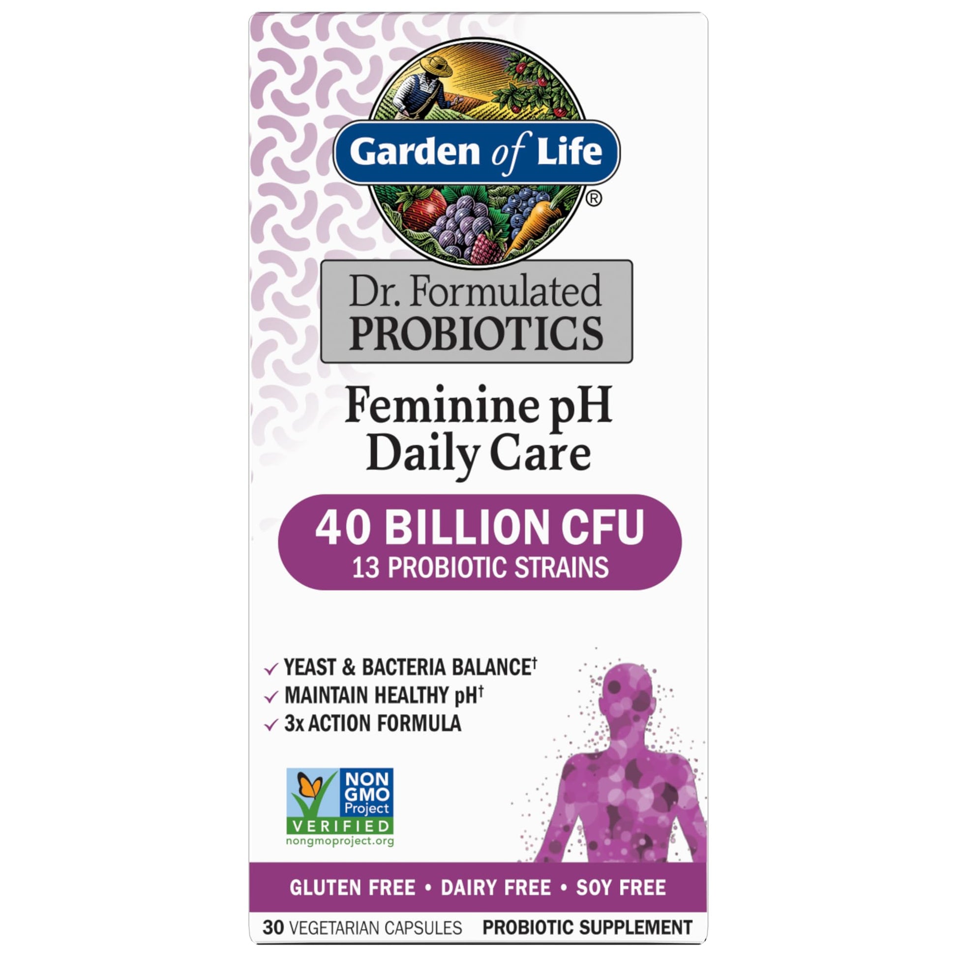 Garden of Life, Femini Ph Daily Care Probiotic Capsule, 30 Count Garden of LifeAu supplements