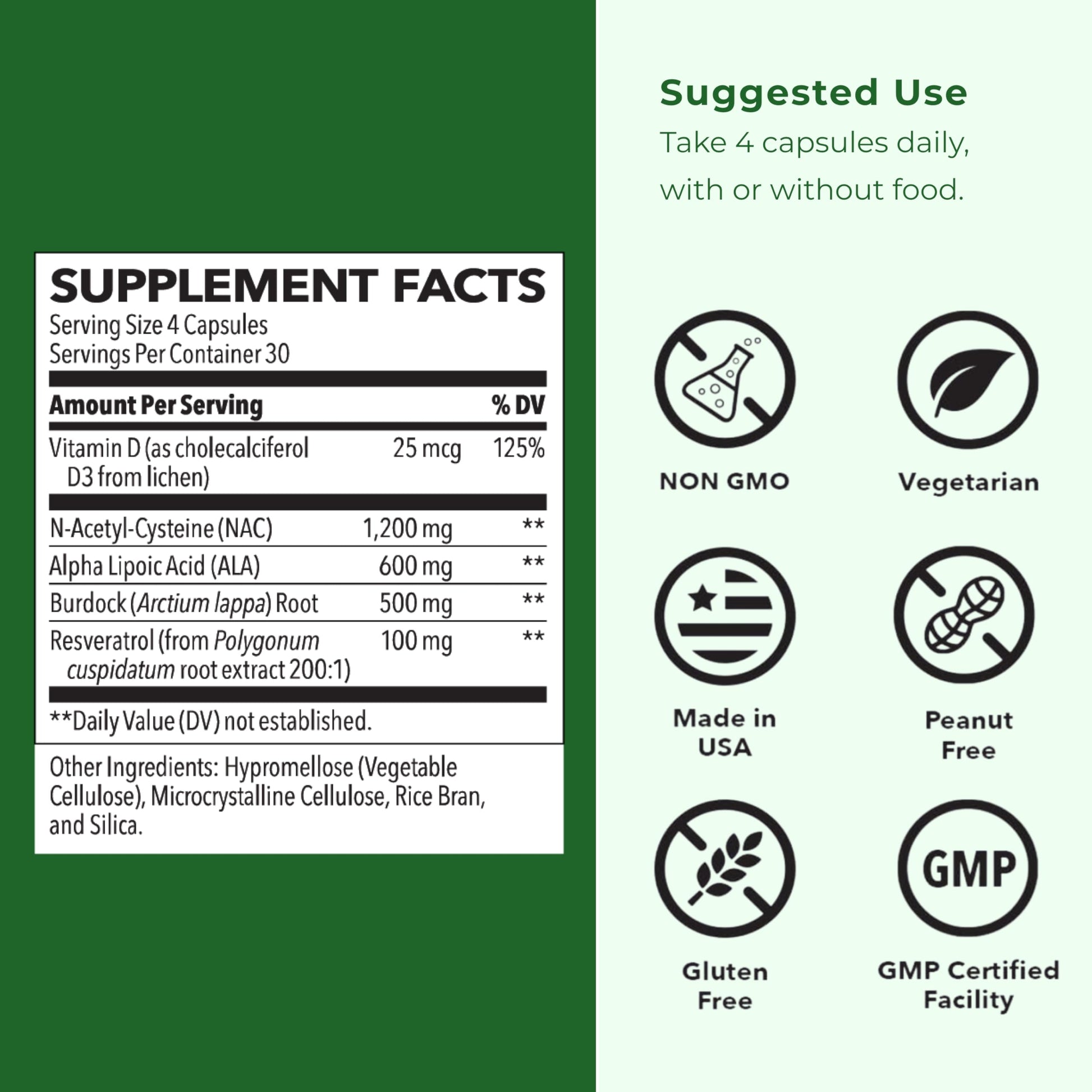 LifeSeasons Kidney Support Supplement – Cellular Protection with NAC, Alpha Lipoic Acid, Resveratrol, Burdock Root & Vitamin D3 – Supports Detox, Oxidative Stress & Renal Function – 120 Capsules LifeSeasonsAu supplements