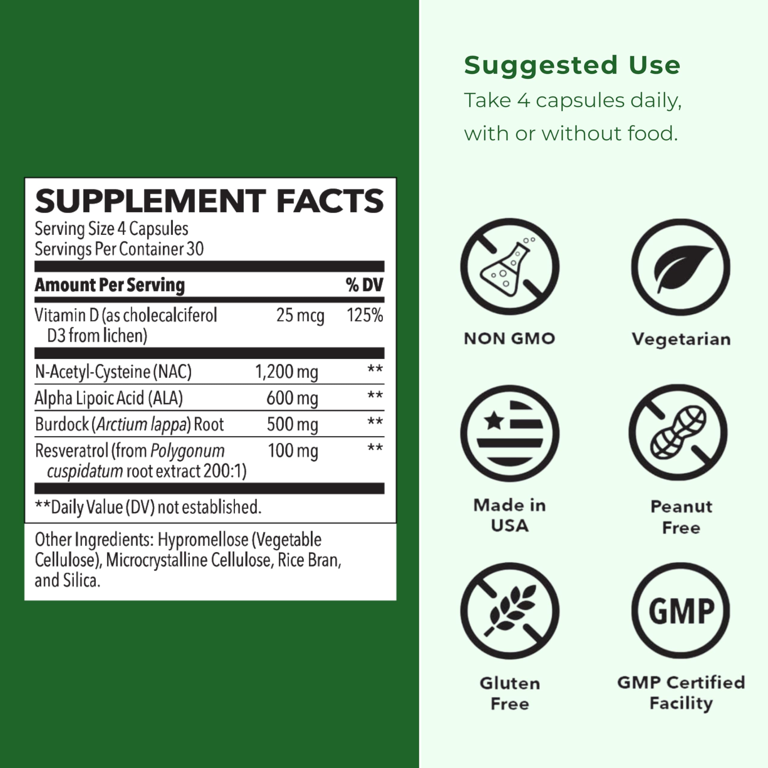 LifeSeasons Kidney Support Supplement – Cellular Protection with NAC, Alpha Lipoic Acid, Resveratrol, Burdock Root & Vitamin D3 – Supports Detox, Oxidative Stress & Renal Function – 120 Capsules LifeSeasonsAu supplements