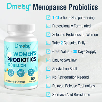 Dmeisy 120 Billion CFU Probiotic - Menopause Support Probiotics for Women, Natural Menopause DmeisyUS supplements