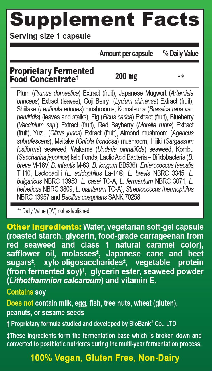 Essential Formulas Dr. Ohhira’s Probiotics Original Formula with 3 Year Fermented Prebiotics, Live Active Probiotics and The only Product with Postbiotic Metabolites, 60 Capsules Essential FormulasAu supplements