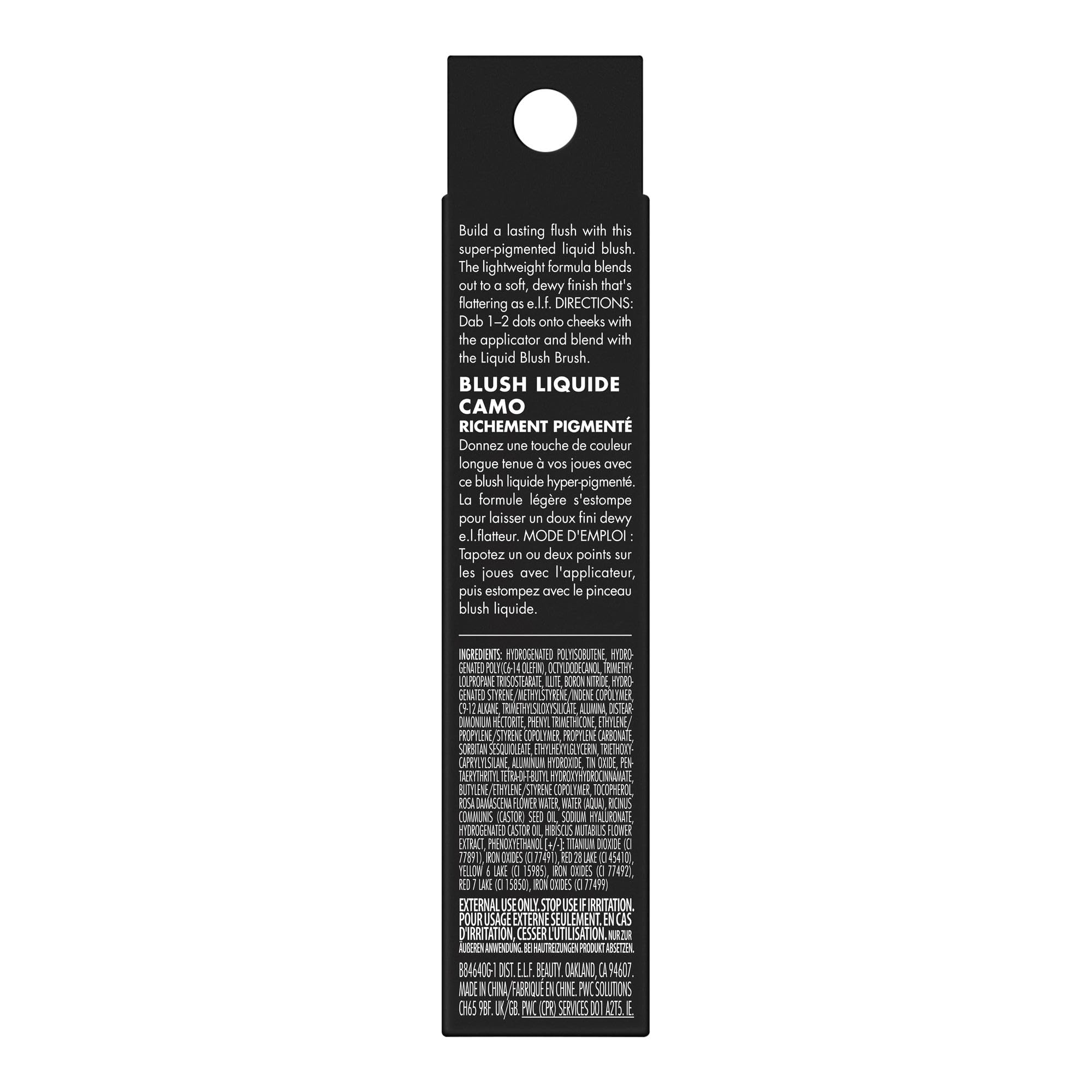e.l.f. Camo Liquid Blush, Long-lasting Liquid Blush For High-pigment Color, Creates A Soft, Dewy Finish, Vegan & Cruelty-free, Cheeky Lychee e.l.f.Au supplements