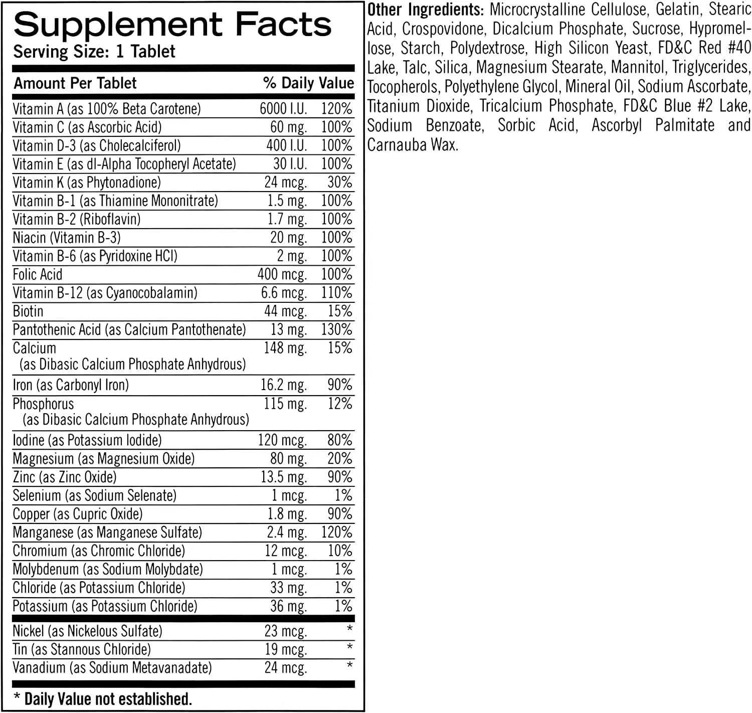 Geritol Complete Tablets 100 Tablets GeritolAu supplements