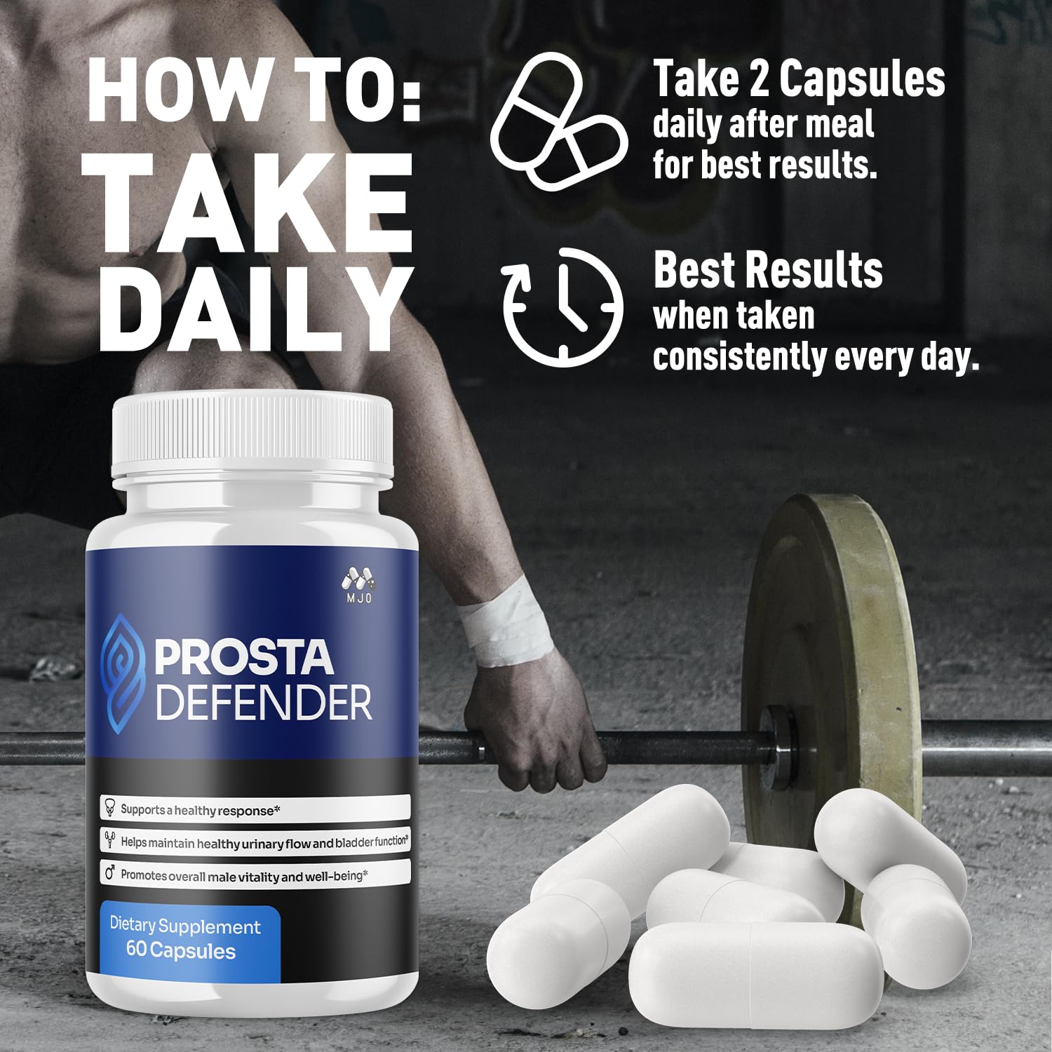 (3 Pack) Prosta Defender Capsules, Official Prostadefender Pills with All Natural Ingredients, Advanced Overall Health and Wellness Supplement, Natural Maximum Strength Vitamin Formula (180 Capsules) MJOAu supplements