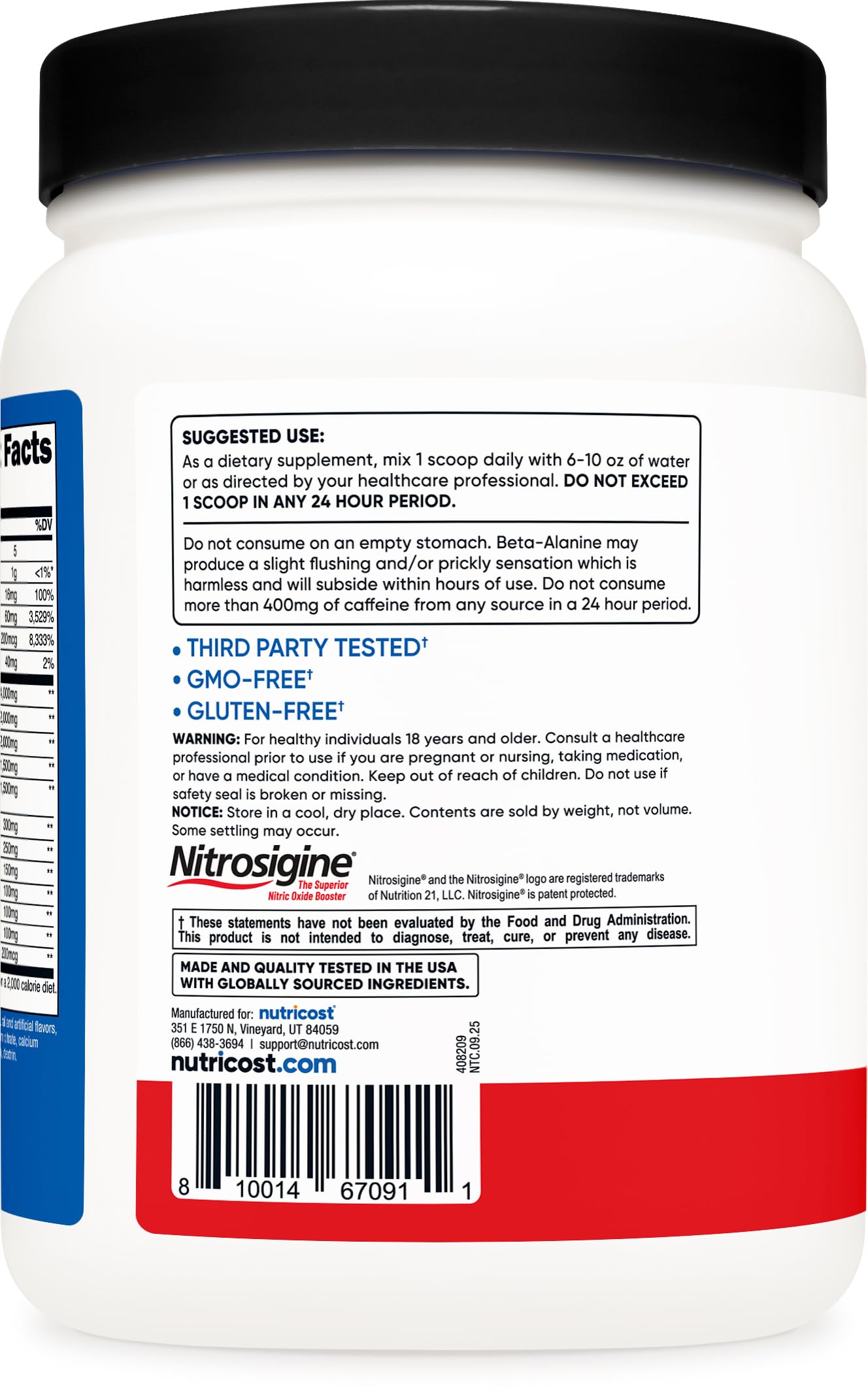 Nutricost Pre-X Xtreme Pre-Workout Complex Powder, Fruit Punch, 60 Servings, Vegetarian, Non-GMO and Gluten Free NutricostUS supplements