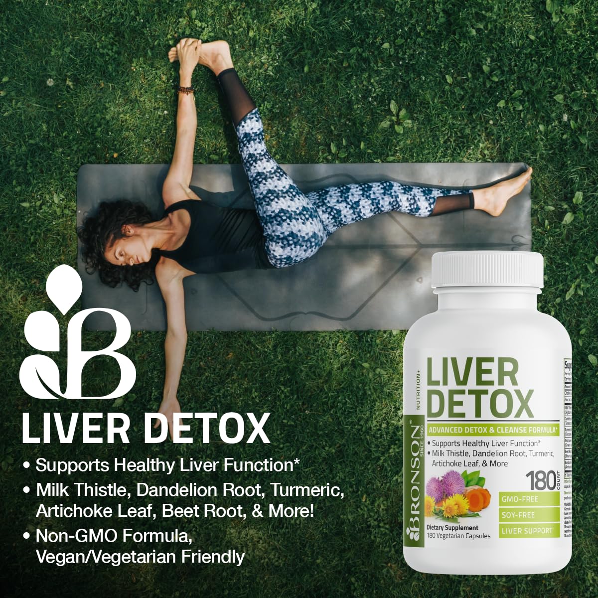 Bronson Liver Detox Advanced Detox & Cleansing Formula Supports Health Liver Function BronsonUS supplements