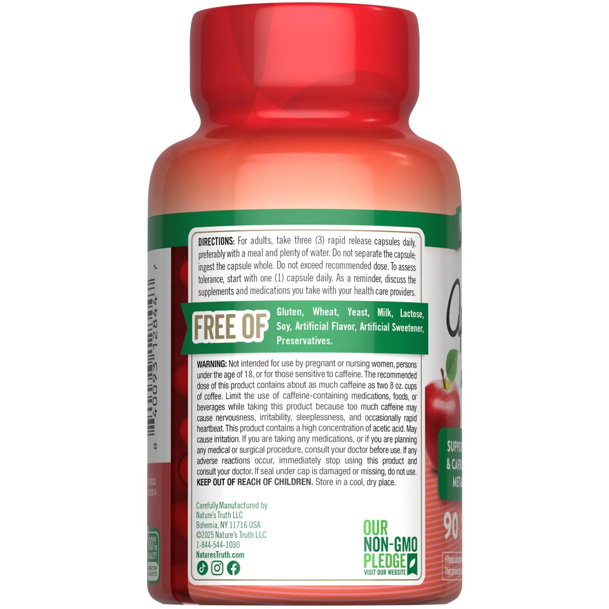 Nature's Truth Apple Cider Vinegar Pills | 90 Capsules | Non-GMO & Gluten Free Supplement Nature's Truthnz supplements