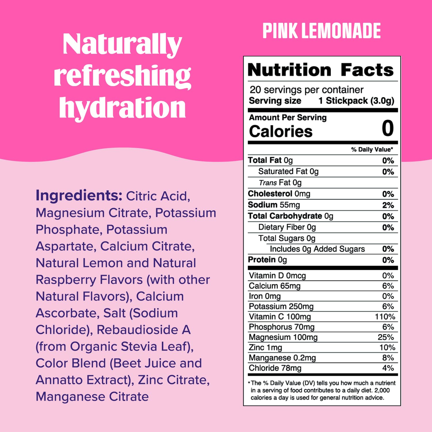 Ultima Replenisher Daily Electrolyte Drink Mix – Pink Lemonade, 20 Stickpacks – Hydration Ultima ReplenisherAu supplements