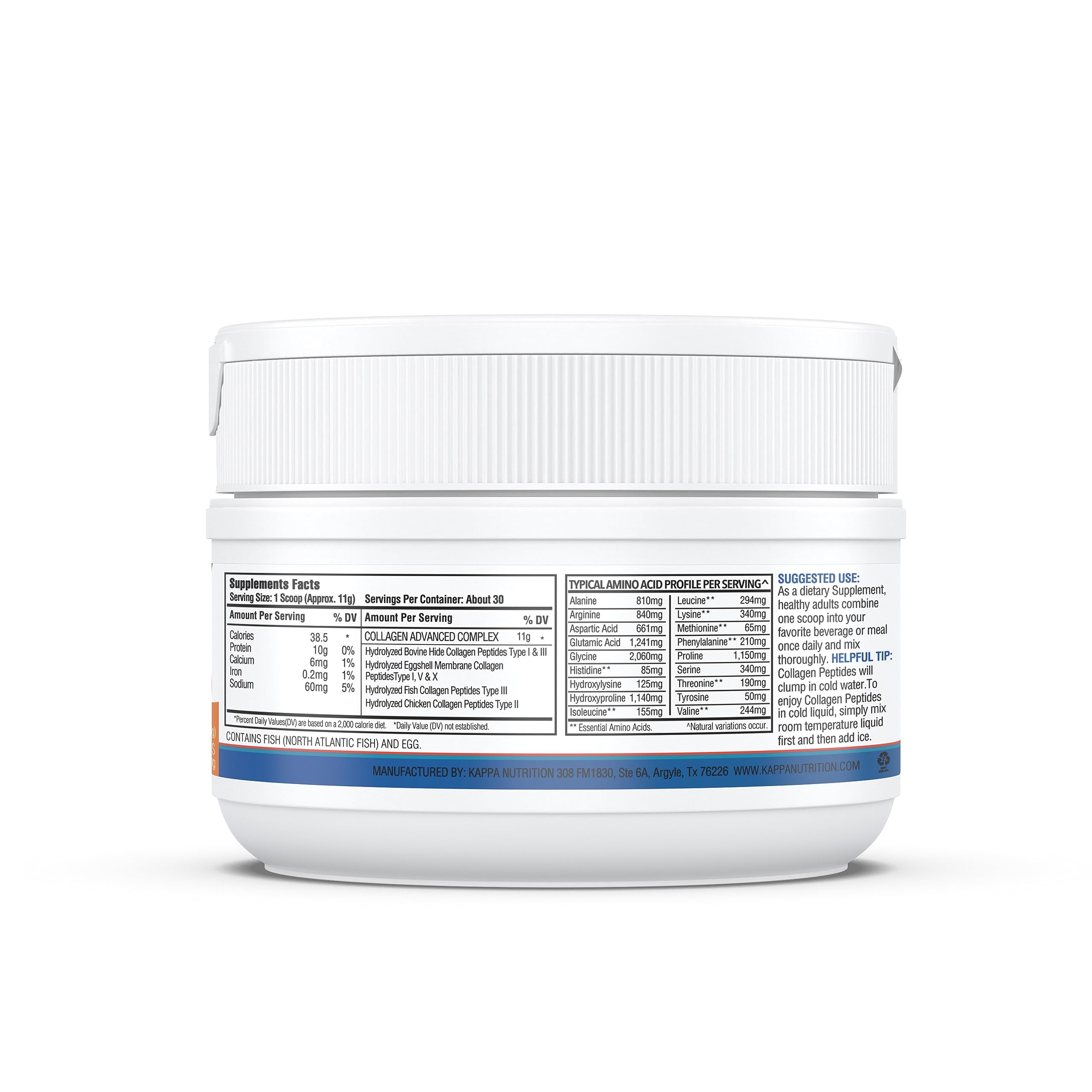 KAPPA NUTRITION Collagen Peptides Powder, 5 in 1 Multi-Collagen Advanced Complex with Hydrolyzed Collagen Peptides, Supports Skin, Hair, Nails, Joints & Bones / 30 Servings KAPPA NUTRITIONAu supplements