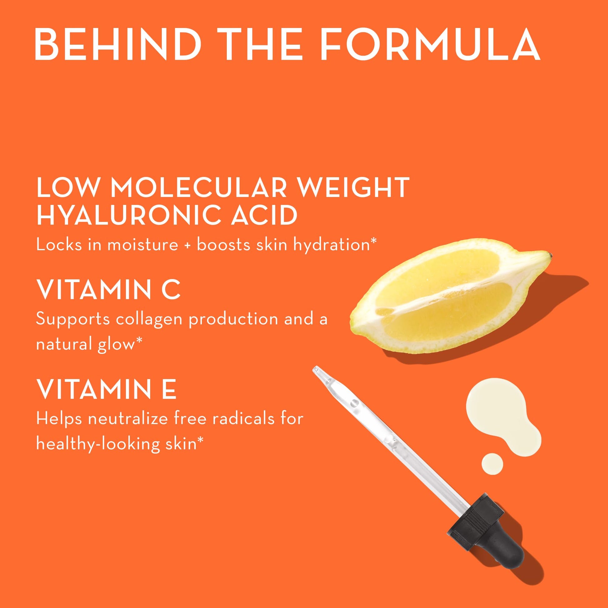 HUM Hyaluronic Glow Hydrating Skin Care Supplement, with Low Molecular Hyaluronic Acid, Vitamin C from Amla Fruit, and Vitamin E, Antioxidant Support for Skin Hydration, Tangerine, 60 Vegan Gummies HUMUS supplements