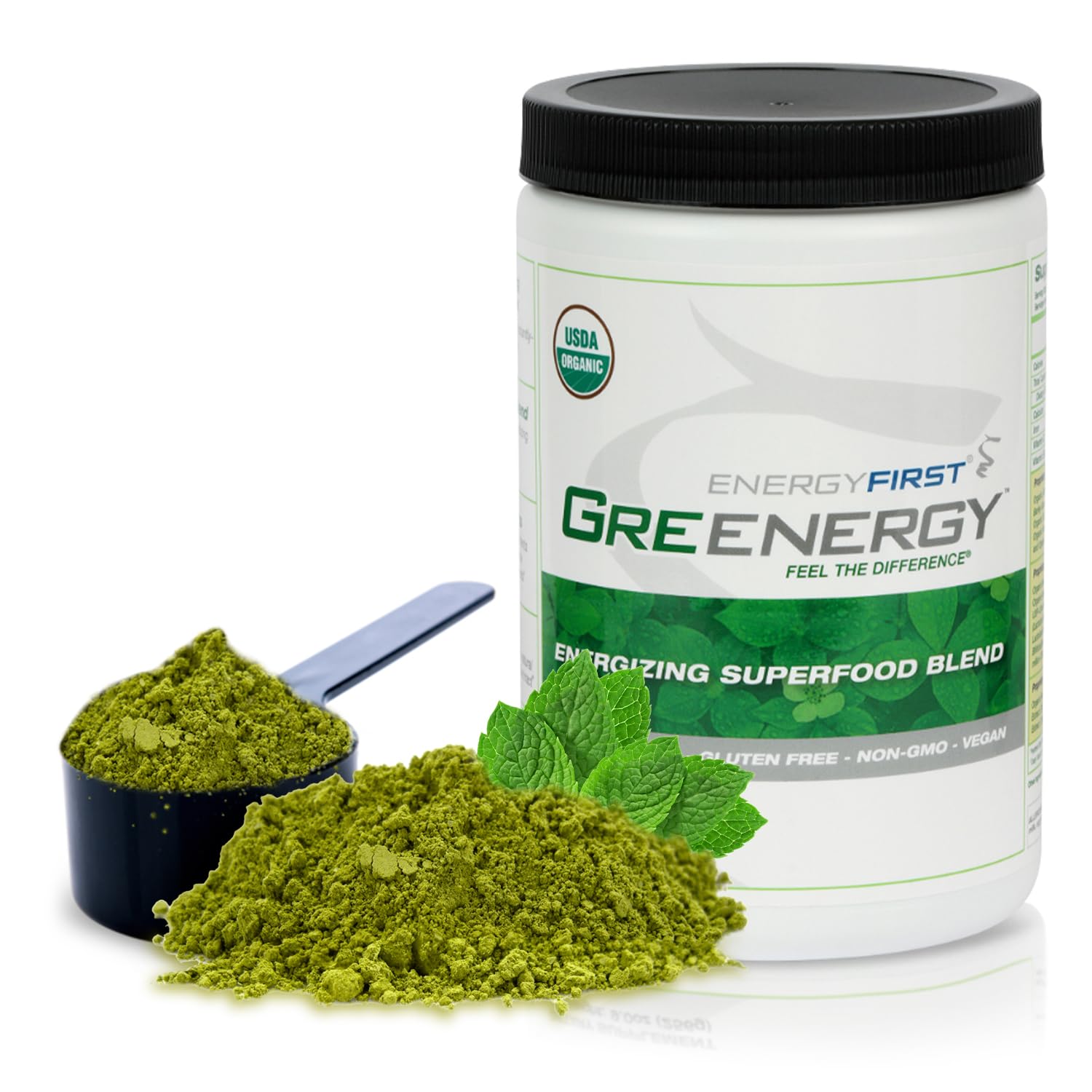 EnergyFirst Energize and Detoxify Greenergy Organic Superfood Powder - Vegan, Gluten-Free, Sugar-Free, Non-GMO - 30 Servings for Daily Energy & Immunity Boost! EnergyFirstAu supplements