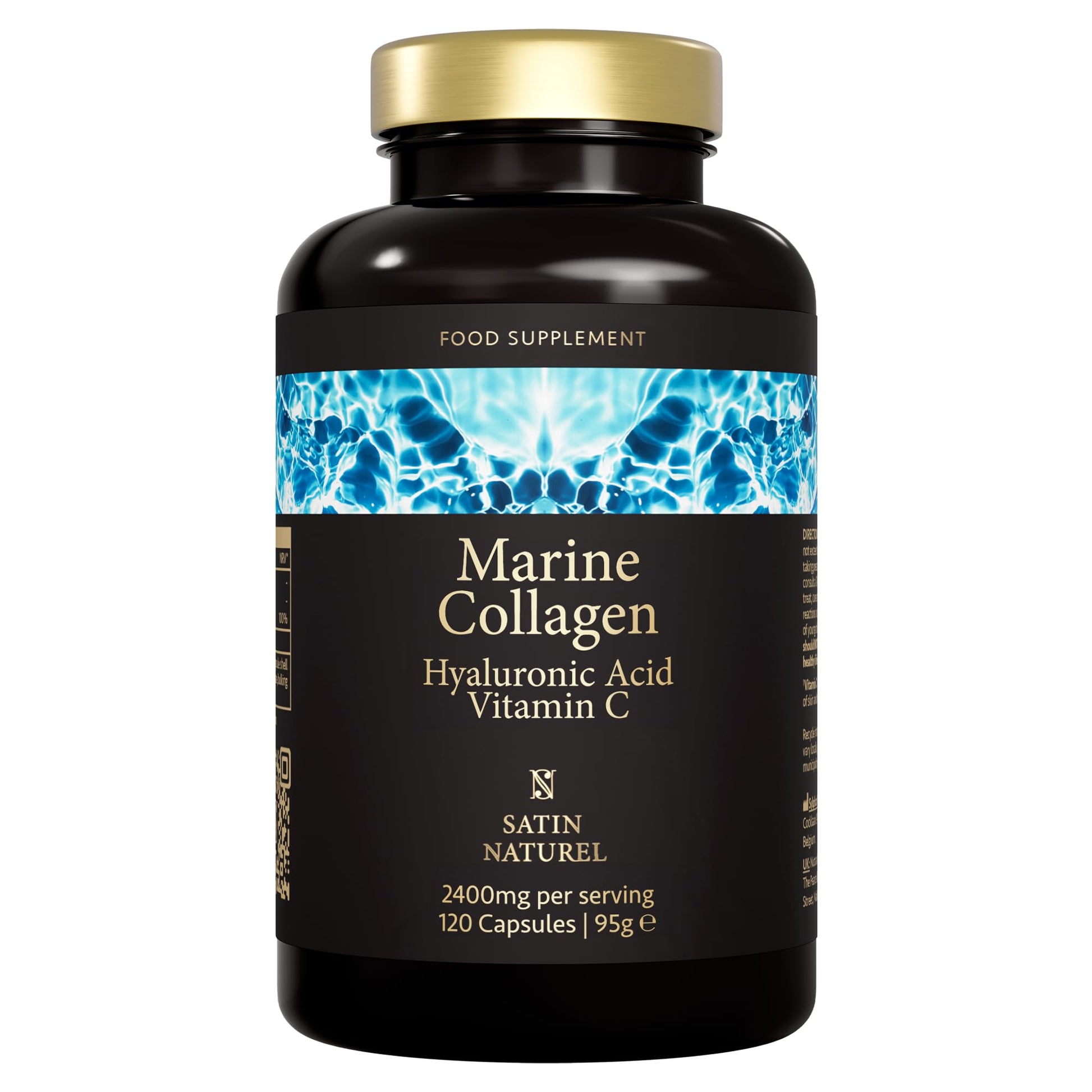 Marine Collagen Capsules with Hyaluronic Acid + Vitamin C 2400mg - High Strength Collagen SatinNaturelAu supplements