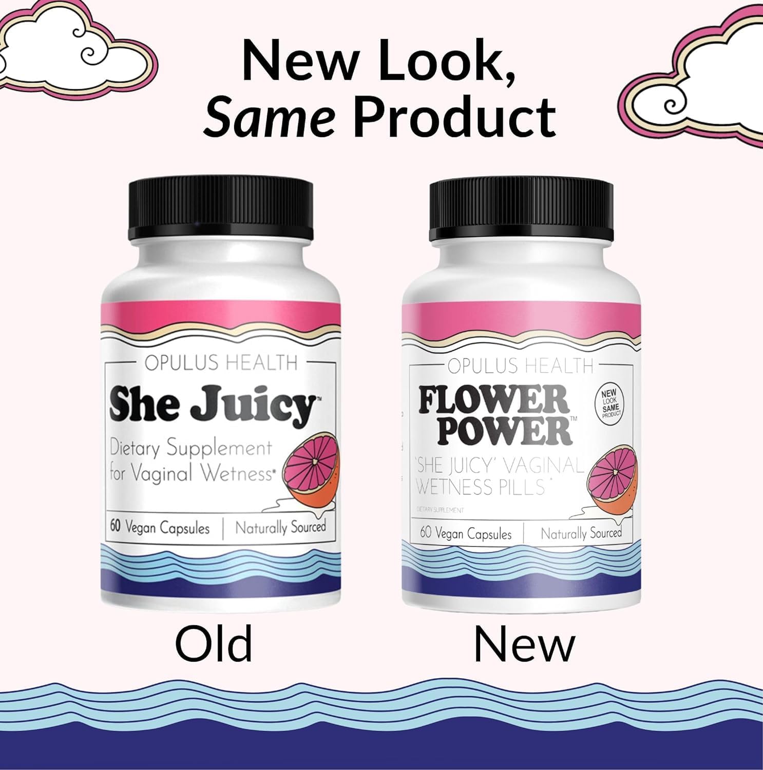 Flower Power ‘She Juicy’ Supplement for Vaginal Health | Slippery Elm Bark | Feminine Flower PowerAu supplements