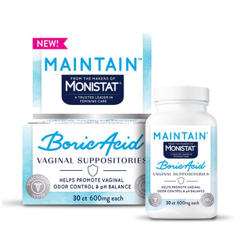 from The Makers of Monistat, Maintain Boric Acid Suppositories for Women, 600 Mg of Boric Acid, 30 Ct, 1 Pack MonistatAu supplements