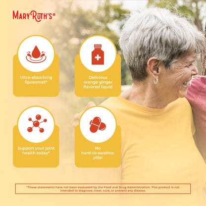 MaryRuth Organics | Liposomal Turmeric & DHA | Curcumin | Ginger Root Oil | Algal DHA & Vitamin E | Cognitive Function | Mood Support | Joint Health | Liquid Supplement | 15.22 oz MARYRUTH'SUS supplements
