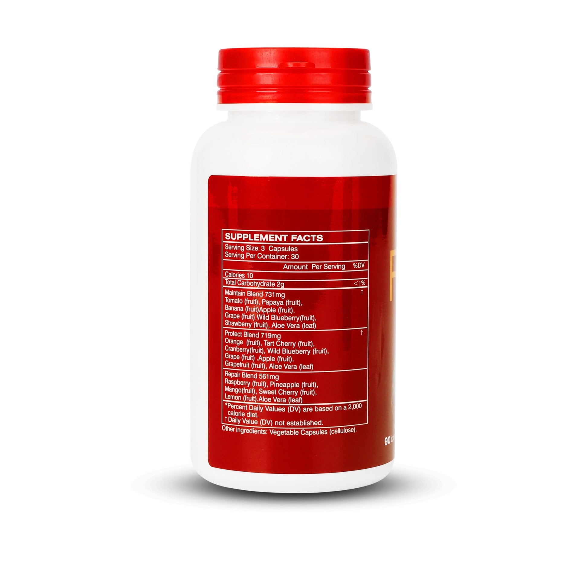 Fruit and Veggies Supplement Ingredients Natural – 4 Bottles 360 Total Vegetarian Capsules | Balance of Natural 16+18 Whole Fruits & Veggies Blend | Fresh Superfood Formula with Vitamins and Minerals JulyDeerAu supplements