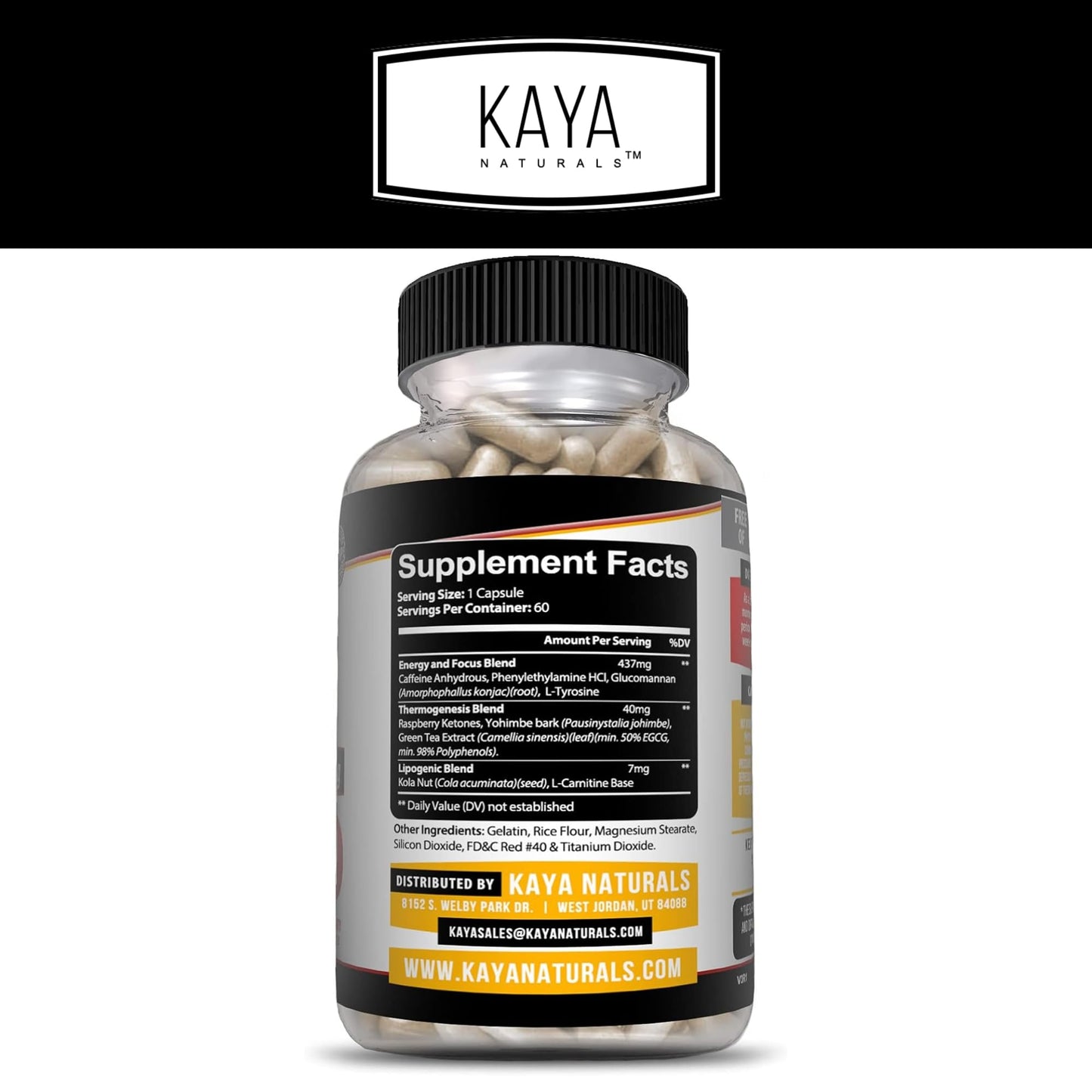 Kaya Naturals Oxy Burn - Weight Loss Pills for Women & Men - Appetite Suppressant Kaya NaturalsUS supplements