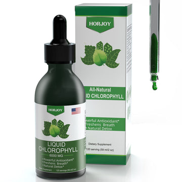 Chlorophyll Liquid Drops - 100% Natural Energy Booster and Immune Support - Internal HorjoyAu supplements