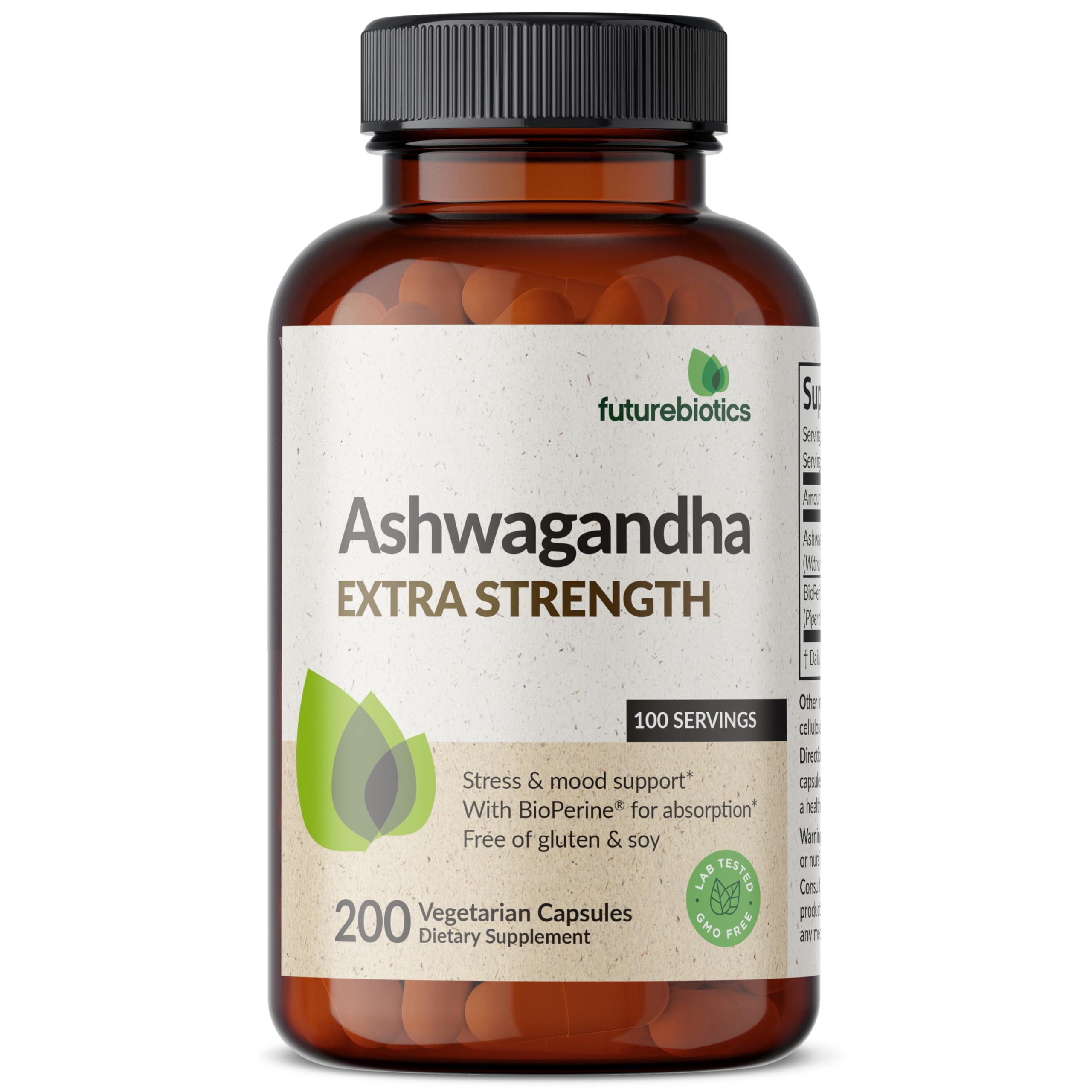Futurebiotics Ashwagandha Extra Strength Stress & Mood Support with BioPerine FuturebioticsAu supplements