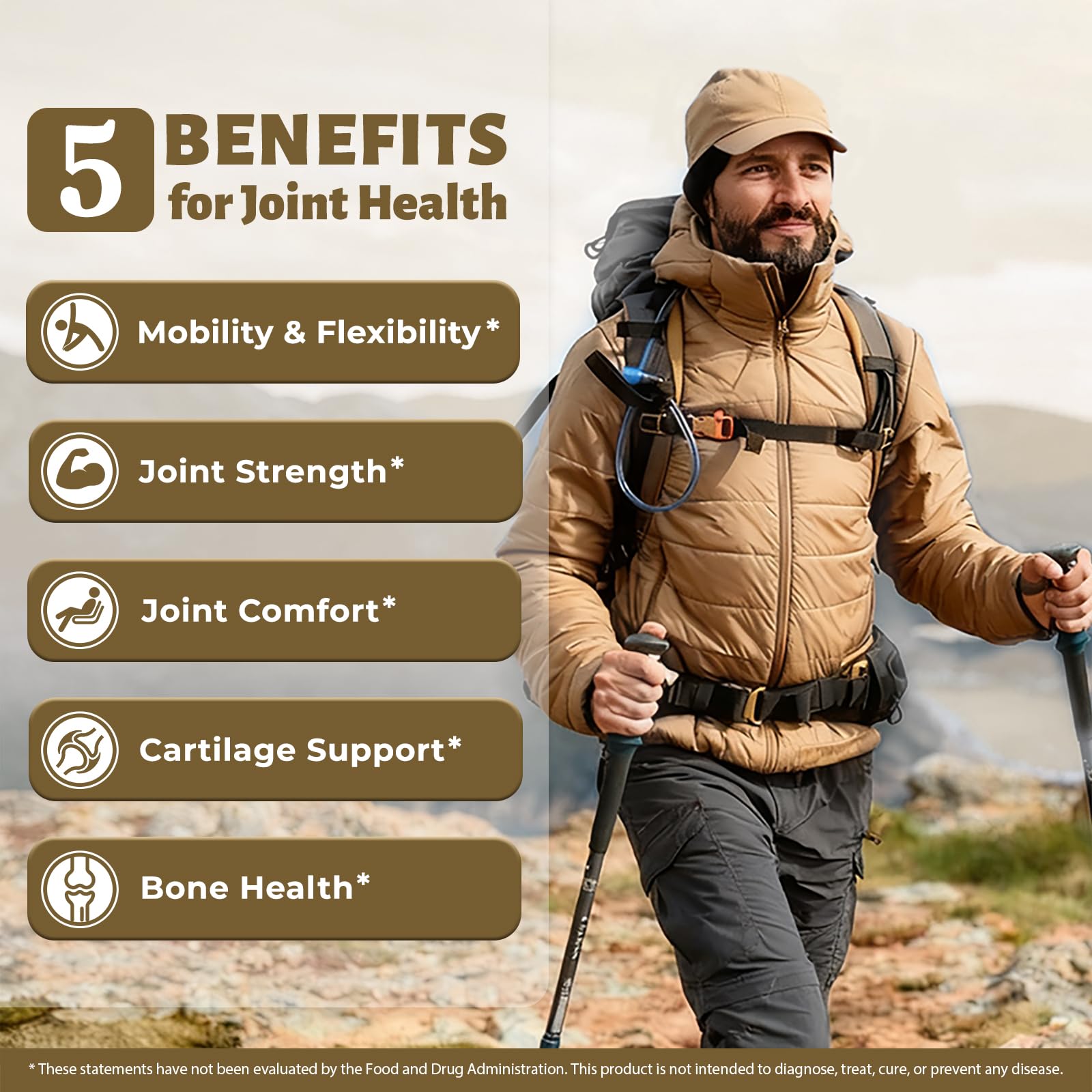 DR. CROWN Joints Health Suppplement, Glucosamine Chondroitin MSM - Joint Support Supplement for Women and Men with Turmeric, MSM &Boswellia, for Cartilage, Joint Health and Flexibility - 120 Capsules DR. CROWNAu supplements