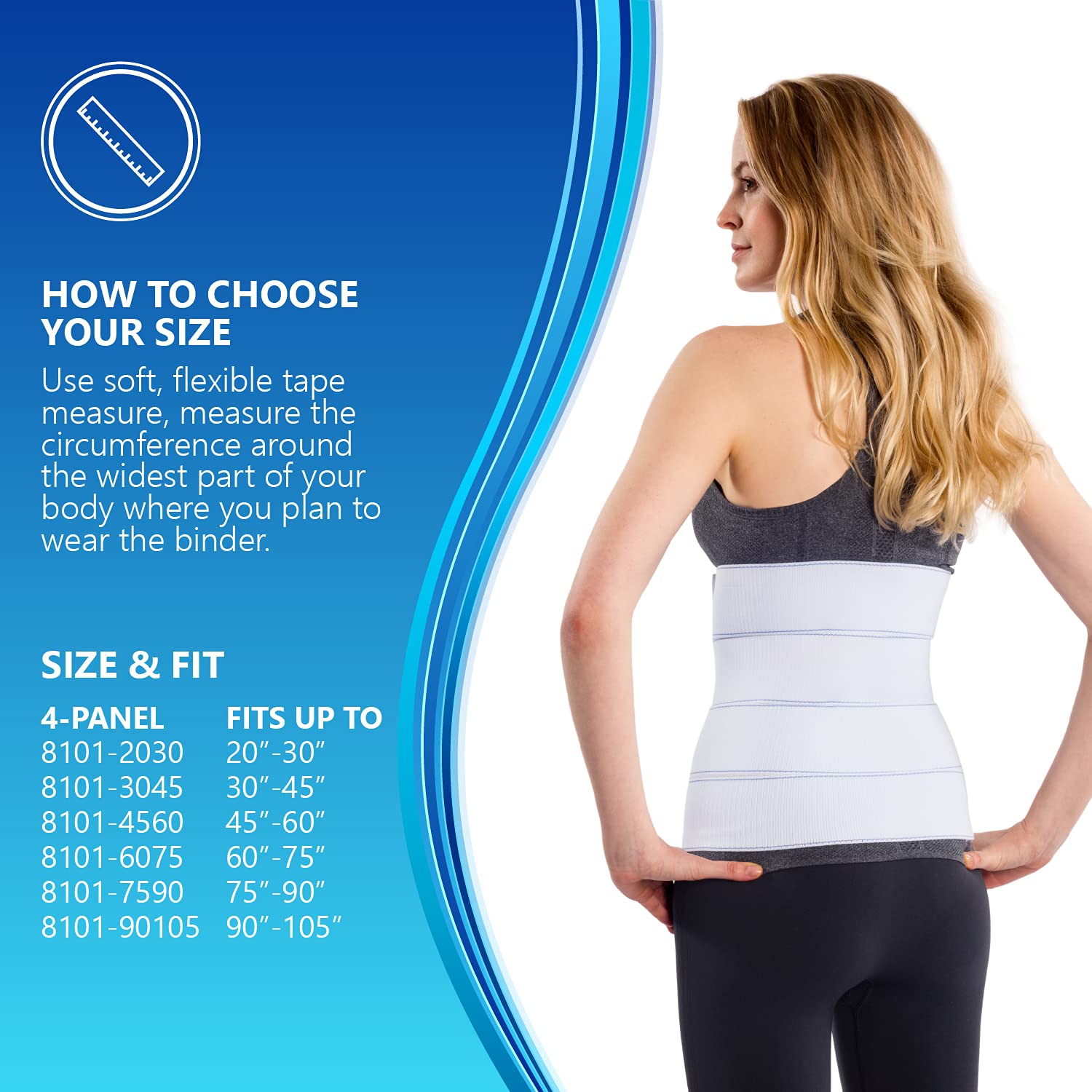 NYOrtho Abdominal Binder Lower Waist Support Belt - Compression Wrap for Men and Women NYOrthoAu supplements