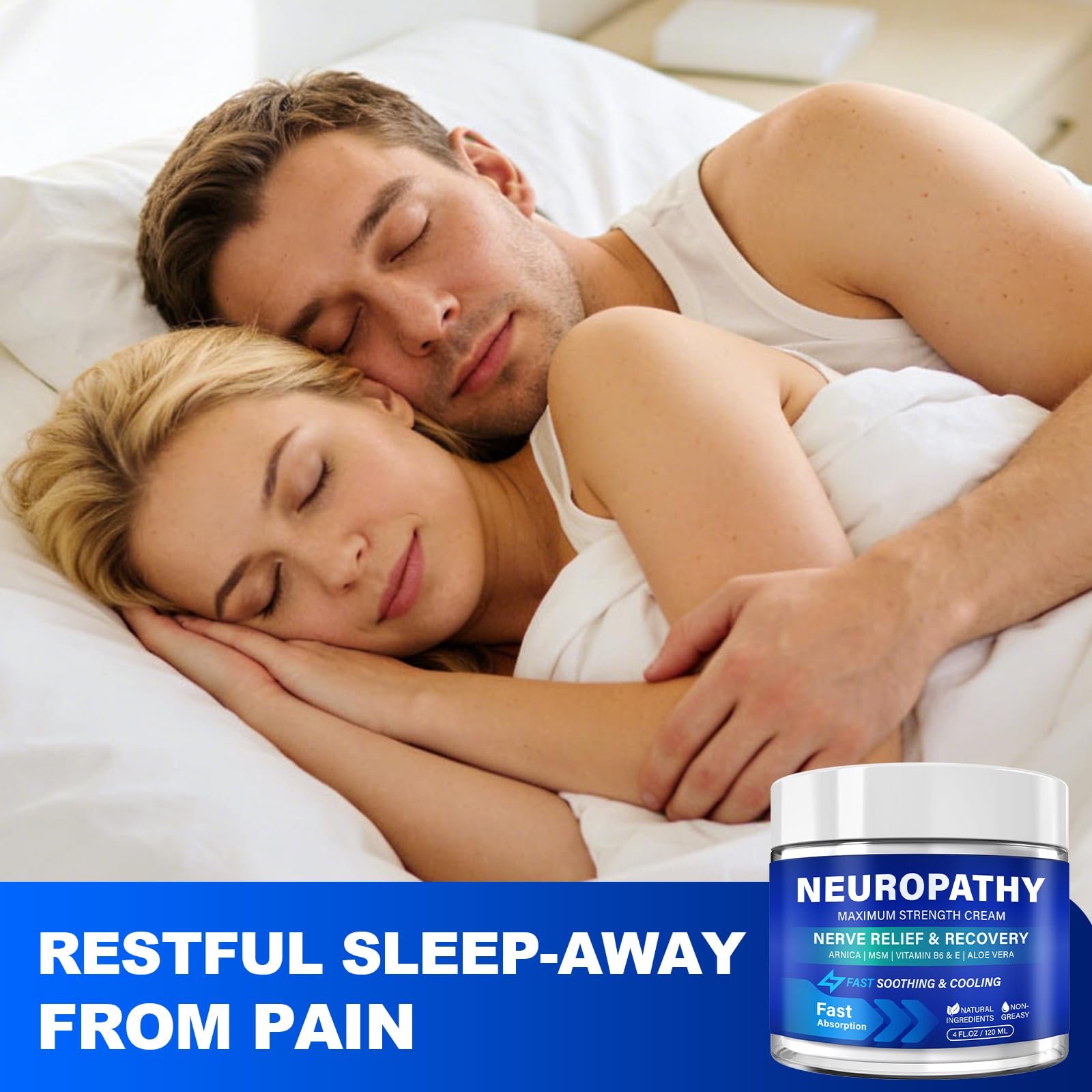 Neuropathy Nerve Relief Cream, Large 4 Oz, Nerve Savior for Neuropathy-Maximum Strength for Feet, Hands, Legs ＆ Toes, Neuropathy Cream with Arnica, Vitamin B6, Aloe Vera ＆ MSM, 120 ml TRPLKJEAu supplements