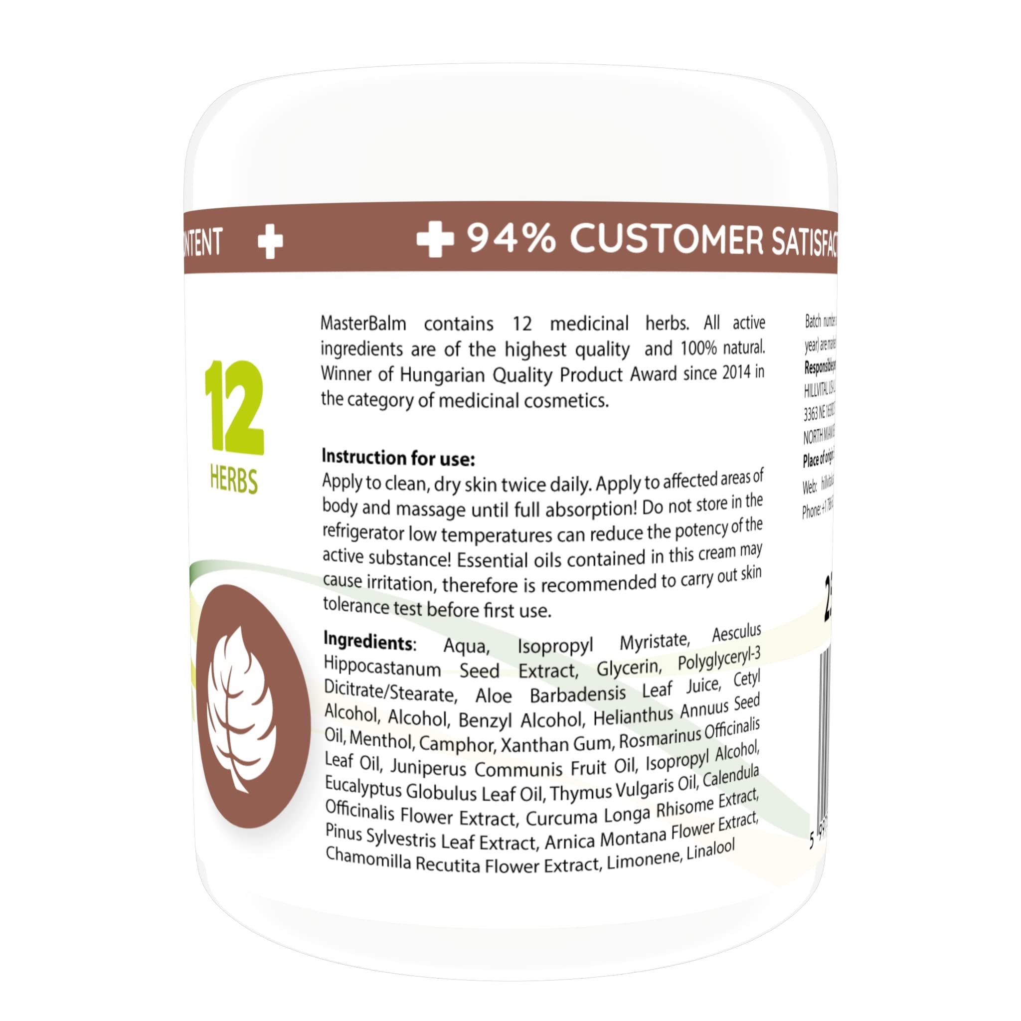HillVital Herbal Joint Care Balm – Soothing Arnica & Turmeric Blend for Muscles & Joints – Lightweight Herbal Cooling Gel with Mint & Rosemary – Fast-Absorbing Natural Topical Cream Hill Vital Natural SolutionsAu supplements