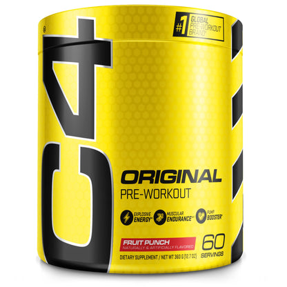 C4 Original Pre Workout Powder Fruit Punch - Vitamin C for Immune Support - Sugar Free CellucorUS supplements