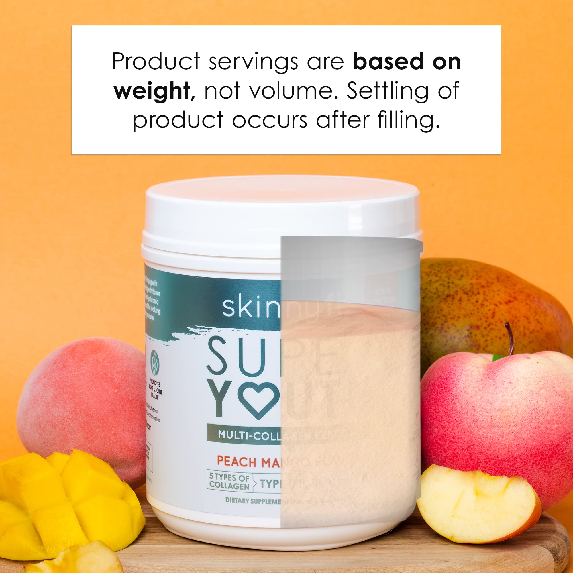 SkinnyFit Super Youth Multi-Collagen Peptides Plus Apple Cider Vinegar, Hyaluronic Acid SkinnyFitUS supplements