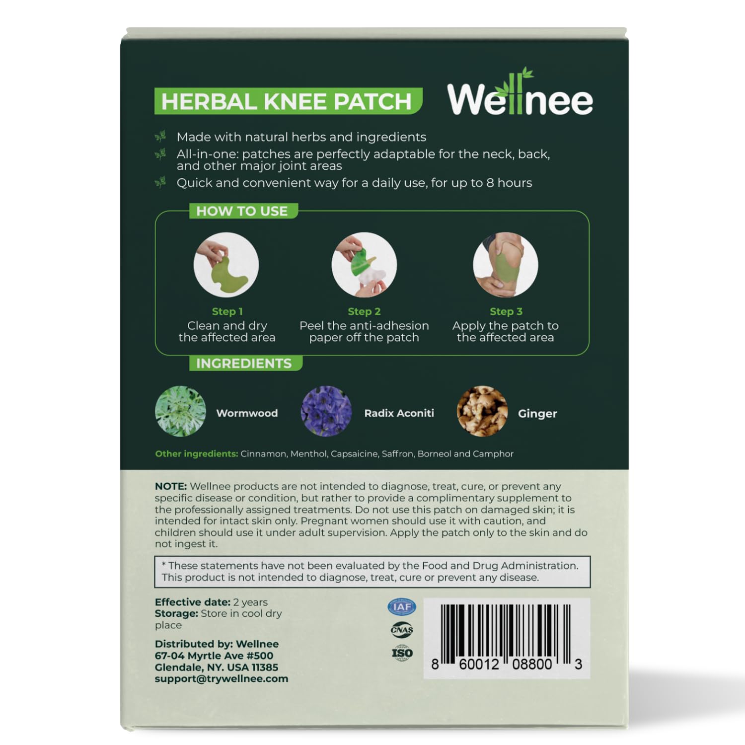 Wellnee Knee & Joint Wellness Bundle – Herbal Patches (10 pcs) & Support Capsules (90 servings) WellneeAu supplements