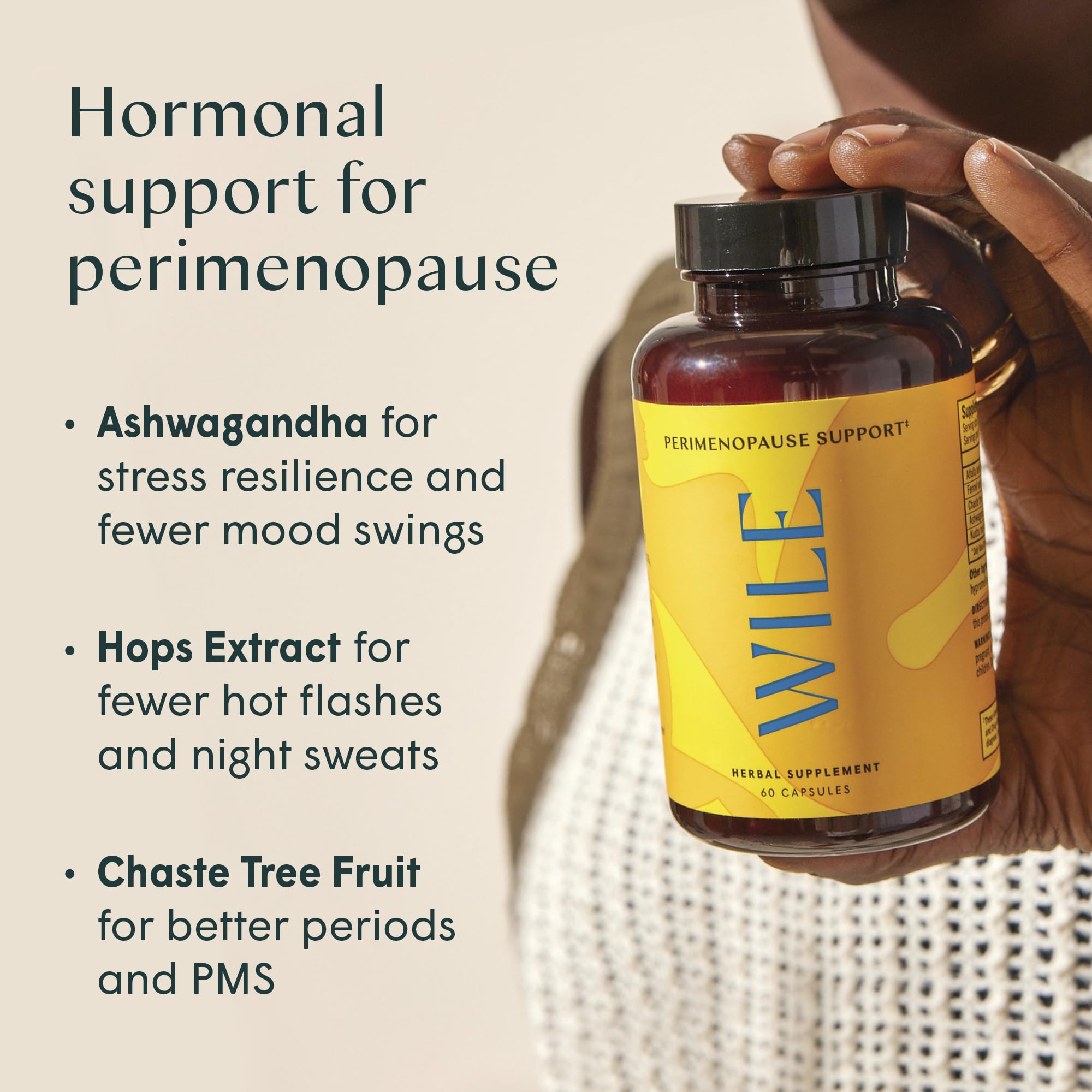 Wile Perimenopause Supplement for Women with Ashwagandha, Kudzu Root, Hops Extract WILEAu supplements