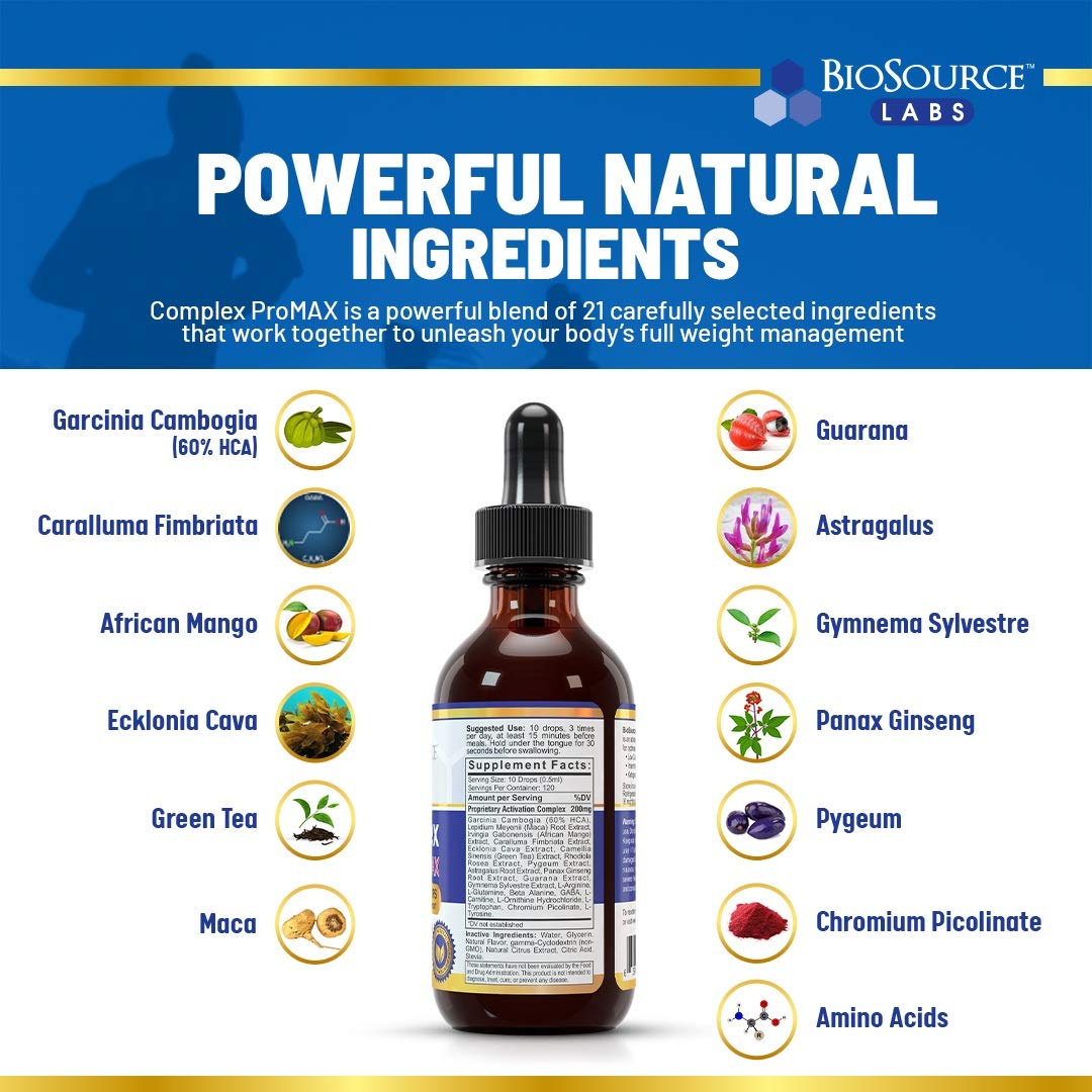 BioSource Labs Complex ProMAX Premium Diet Drops (1 x 2 oz Bottle) BioSource LabsAu supplements