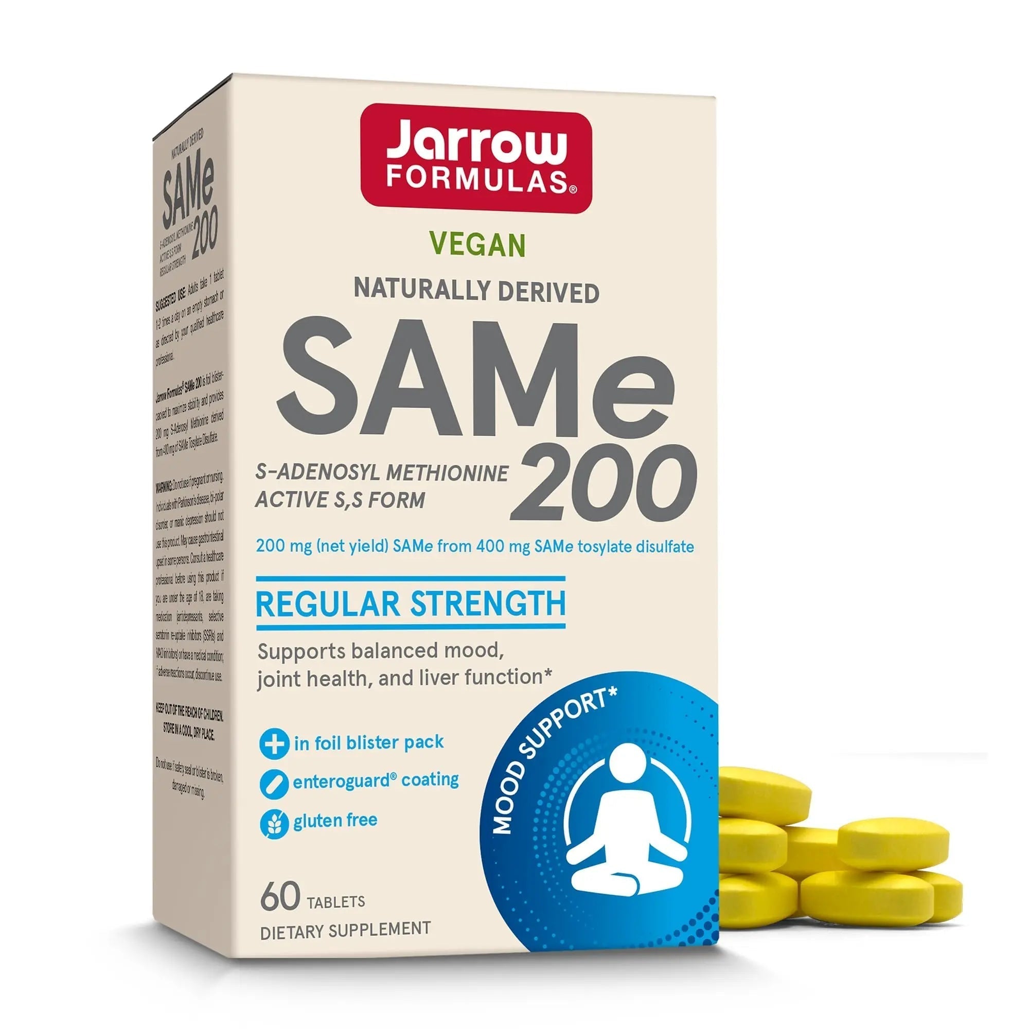 Jarrow Formulas® Same 200 mg, Supports Joint Health, Liver Function, Brain Metabolism, 60 Tablets, Up to A 60 Day Supply Jarrow FormulasAu supplements
