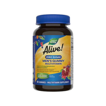 Nature’s Way Alive! Zero Sugar Men's Gummy Multivitamins, Energy Metabolism*, Muscle Function*, B-Vitamins Nature's WayAu supplements