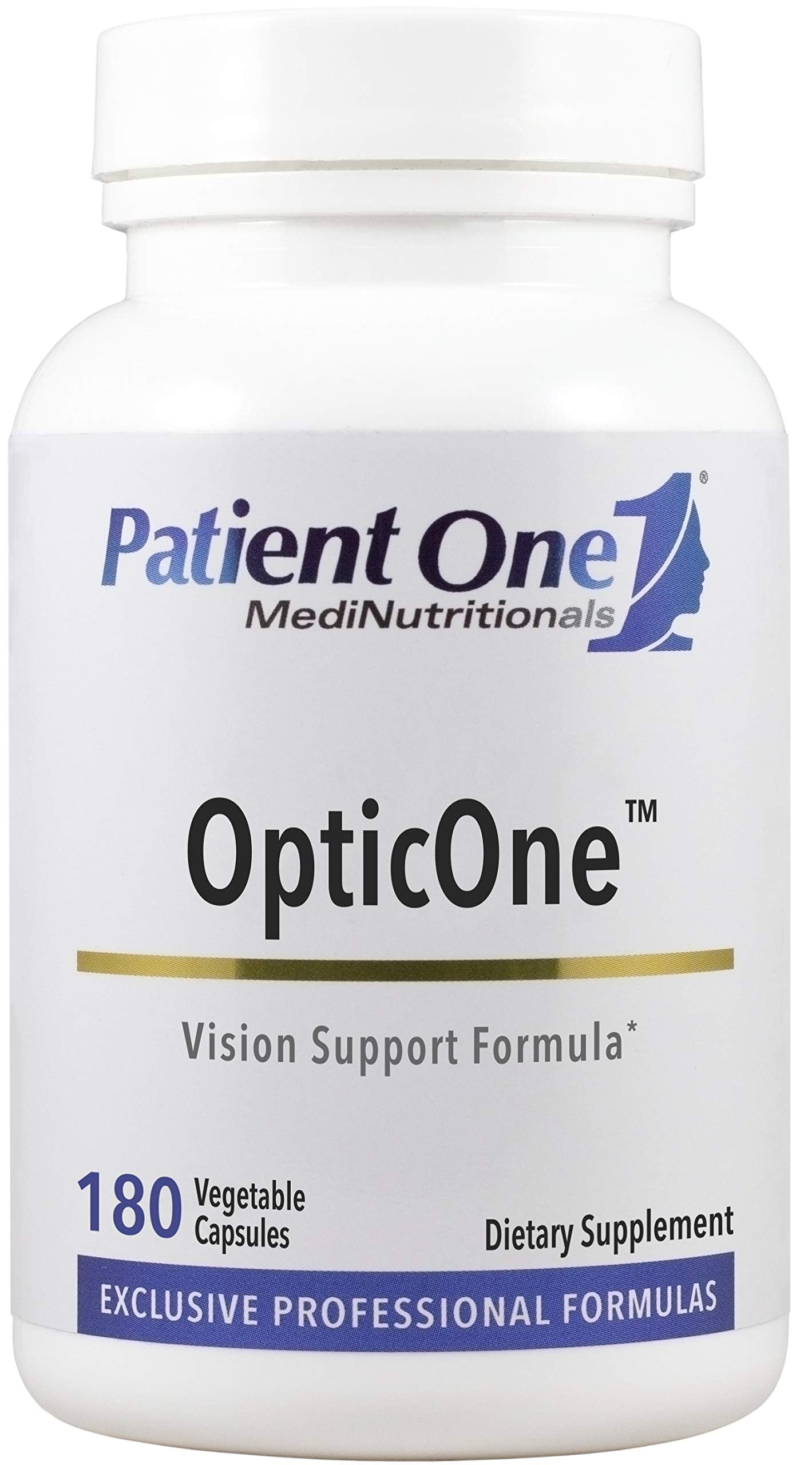 Patient One OpticOne | Supplement to Support Optic Nerve Health and Eyesight Function* | With Vitamins A and E, Lutein, ALA and More | 180 Capsules Patient OneAu supplements