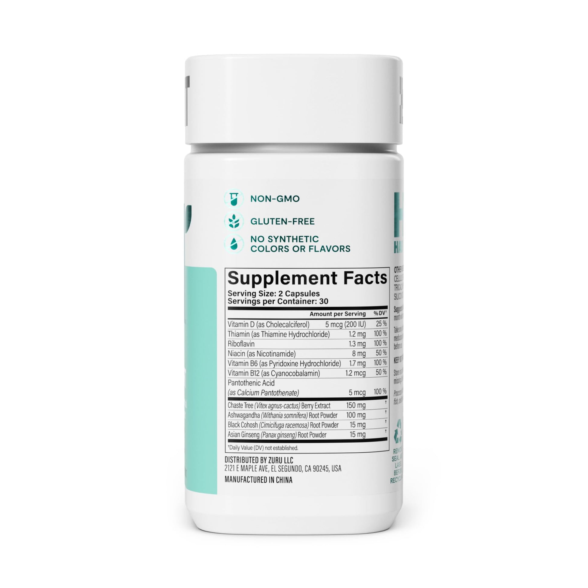 Habit PMS Support Supplement for Women (60 Capsules) - Supports Premenstrual Symptoms & Stress, Hormone Balance, Mood, B Vitamins, Vitamin D, Chasteberry, Ashwagandha, Gluten-Free, Non-GMO (1 Pack) H' HabitAu supplements