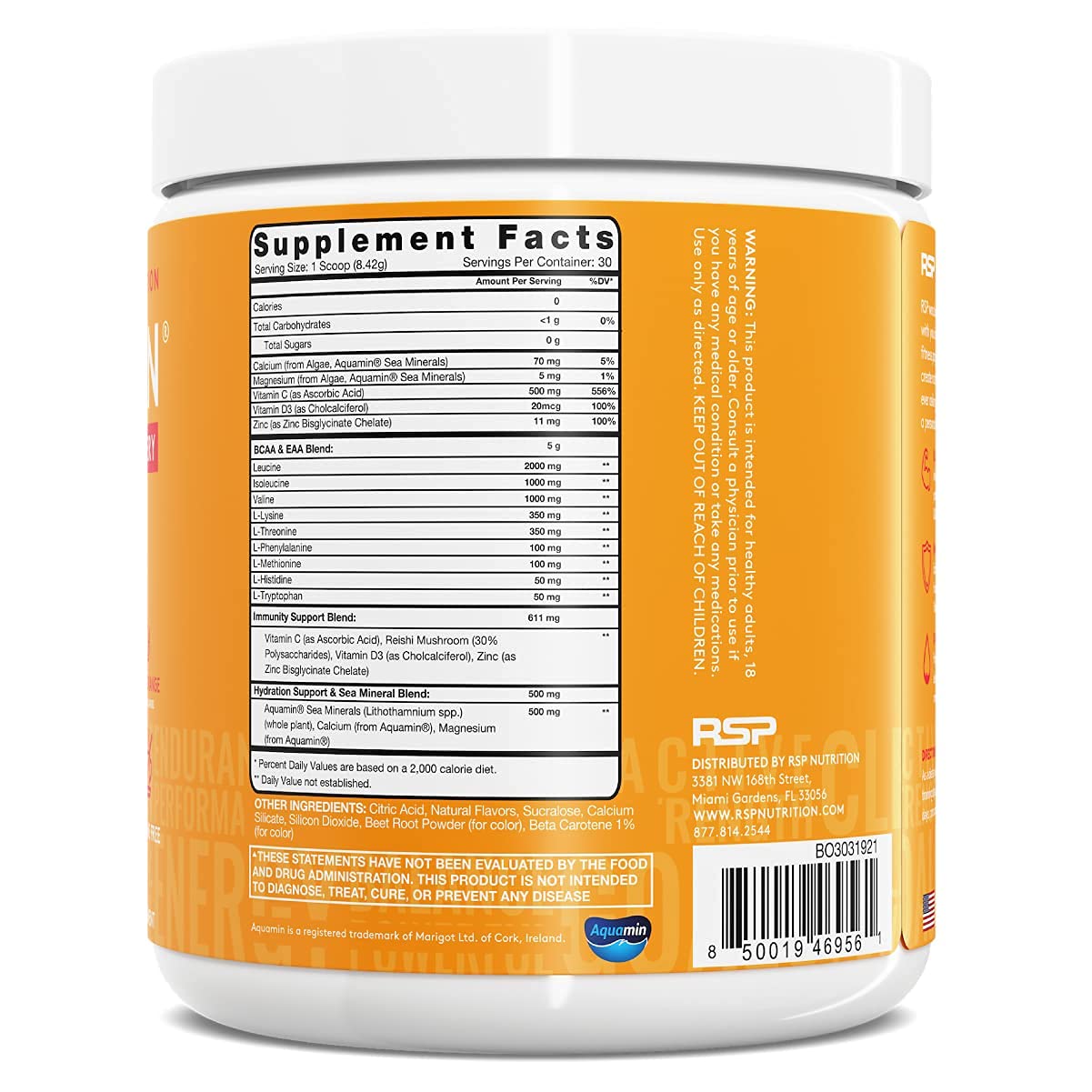 RSP NUTRITION Vegan AminoLean Pre Workout Energy (Acai 25 Servings) with AminoLean RSP NUTRITIONUS supplements