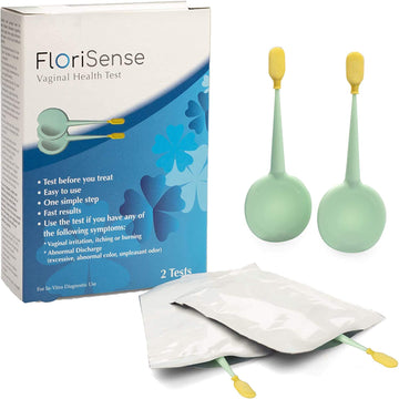 FloriSense Vaginal Health pH Test Kit - OTC Vaginal Acidity Test - Bacterial Vaginosis and Yeast Infections - 2 Swabs, Detect Feminine Imbalance - Before You Treat, Easy to Read Results in Seconds FloriSenseAu supplements