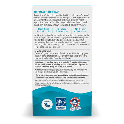 Nordic Naturals Ultimate Omega, Lemon Flavor - 210 Soft Gels - 1280 mg Omega-3 - High Nordic NaturalsUS supplements