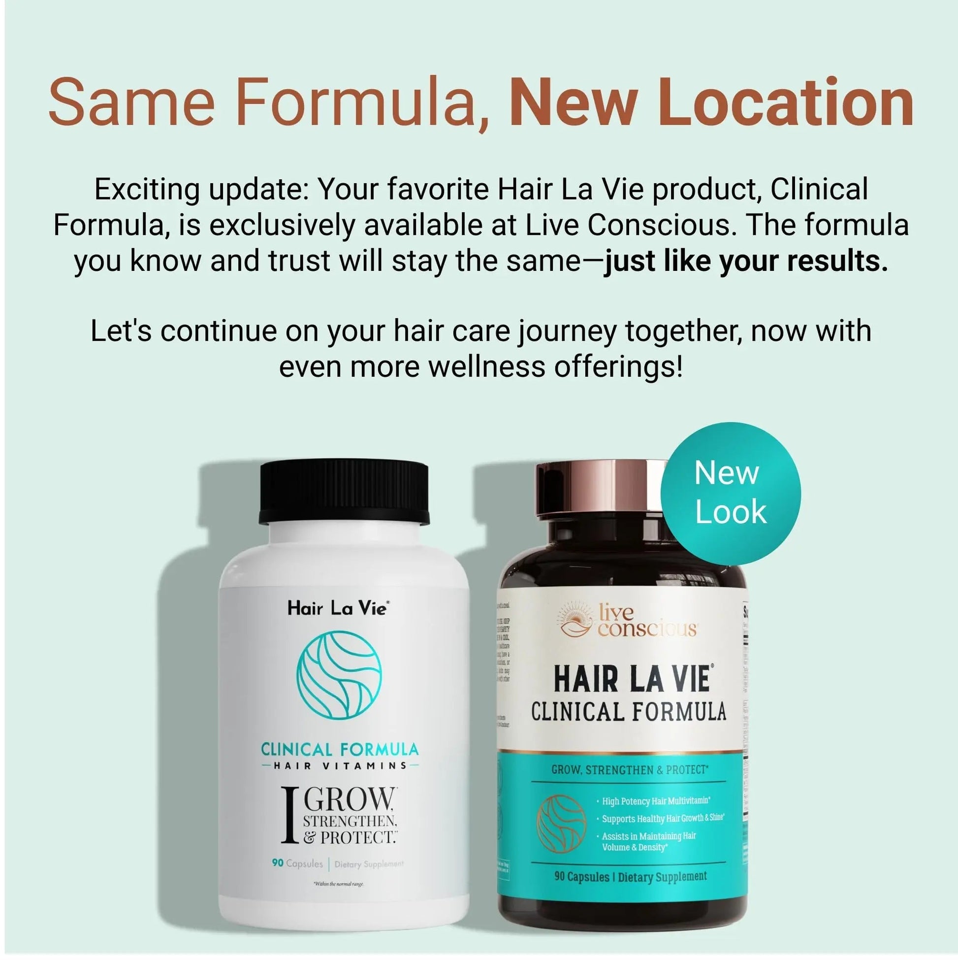 Hair La Vie Live Conscious Clinical Formula Hair Growth Vitamins for Women and Men w/Biotin, Collagen & Saw Palmetto (Pack of 1) Hair La VieAu supplements