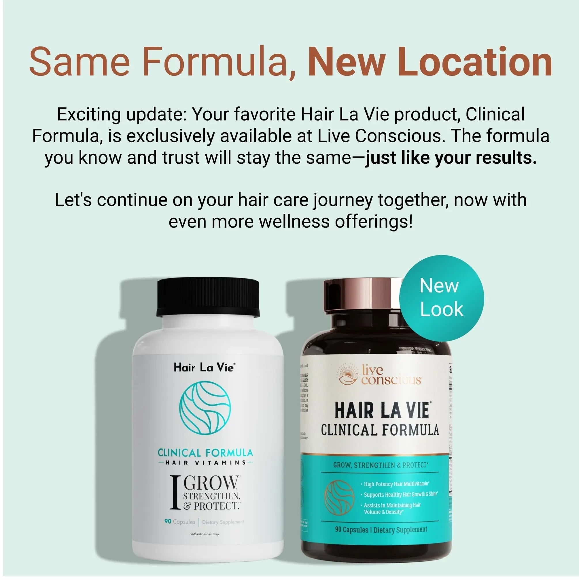 Hair La Vie Live Conscious Clinical Formula Hair Growth Vitamins for Women and Men w/Biotin, Collagen & Saw Palmetto (Pack of 1) Hair La VieAu supplements