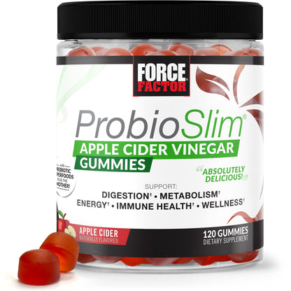 Force Factor ProbioSlim Apple Cider Vinegar Gummies with Organic, LactoSpore Probiotics Force FactorUS supplements
