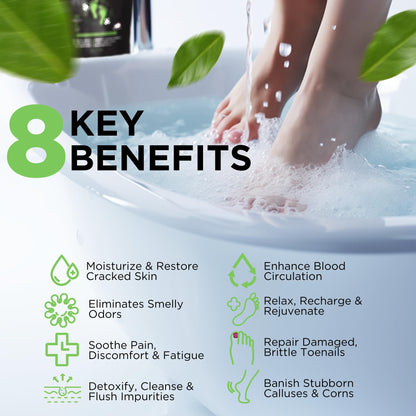 Tea Tree Oil Foot Soak with Epsom Salt - Made in USA - for Toenail Athletes Foot DAILY REMEDYUS supplements