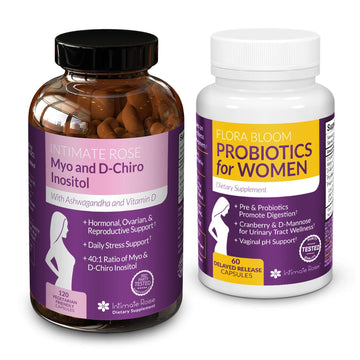 Save 10% on Myo-Inositol & D-Chiro Inositol 40:1 Blend & Vaginal Probiotics for Women Intimate RoseUS supplements